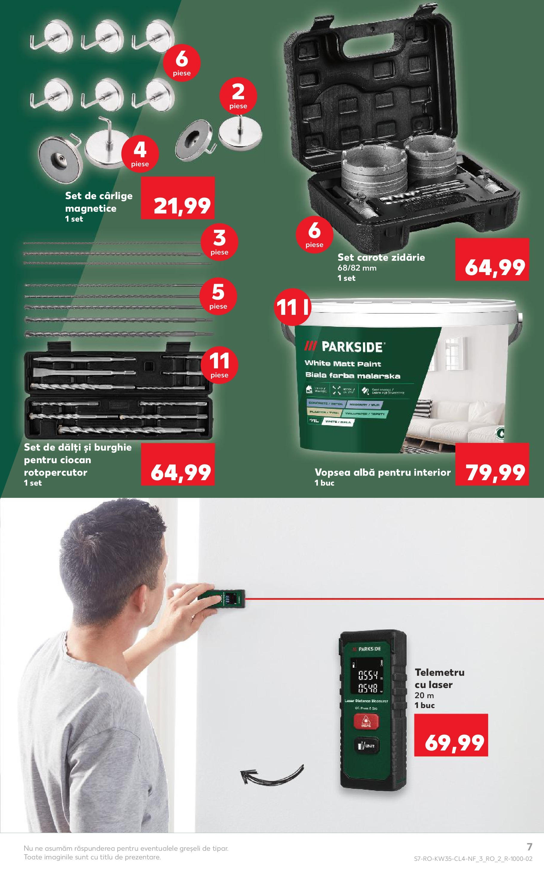 Catalog Kaufland 27 August - 1 Septembrie 2025 | Pagina 7 | Produse: Ciocan rotopercutor, Telemetru, Vopsea