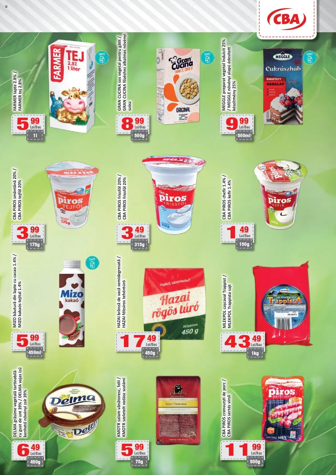 Catalog CBA 11 - 23 Septembrie 2025 | Pagina 2 | Produse: Crenvurști, Brânză, Salam, Cacao