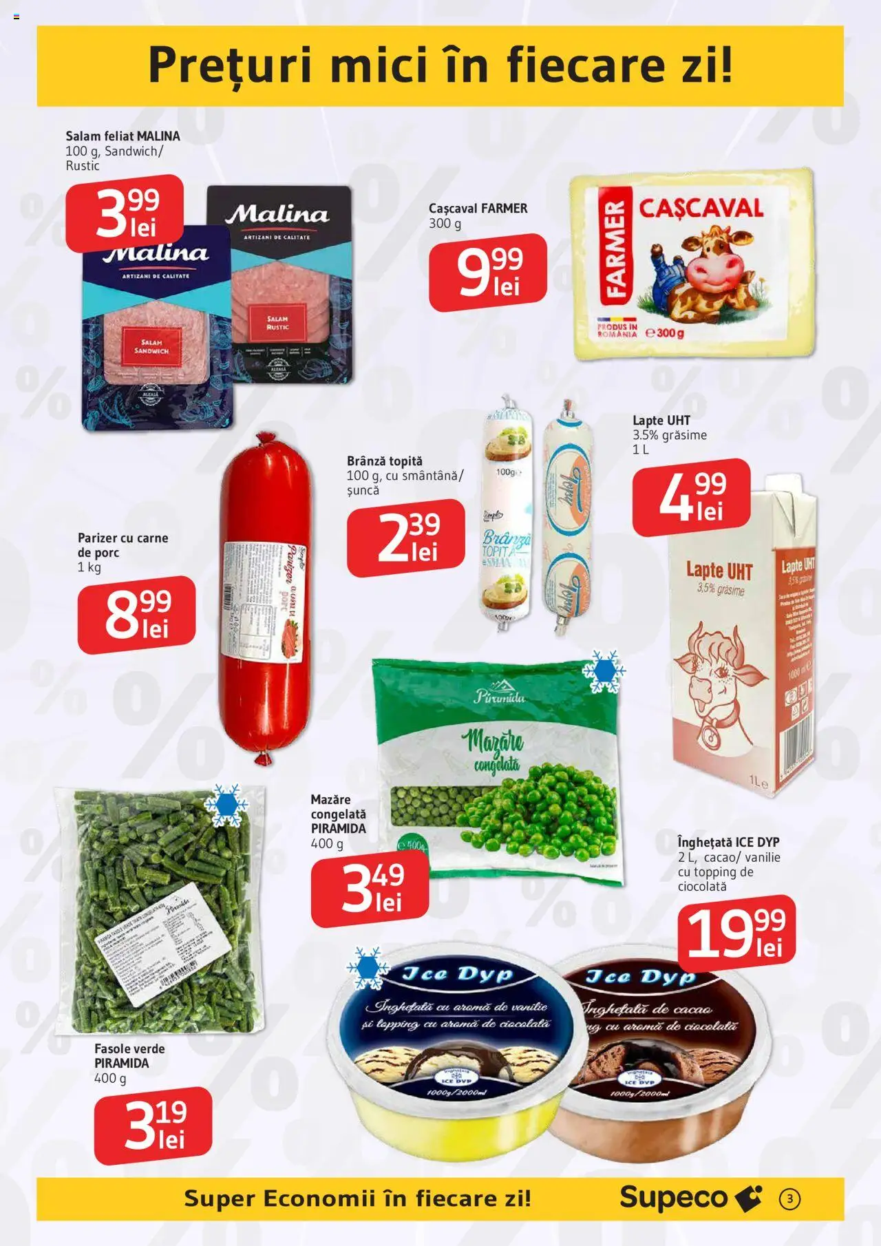 Catalog Supeco 28 August - 9 Septembrie 2025 | Pagina 3 | Produse: Cașcaval, Mici, Brânză, Înghețată