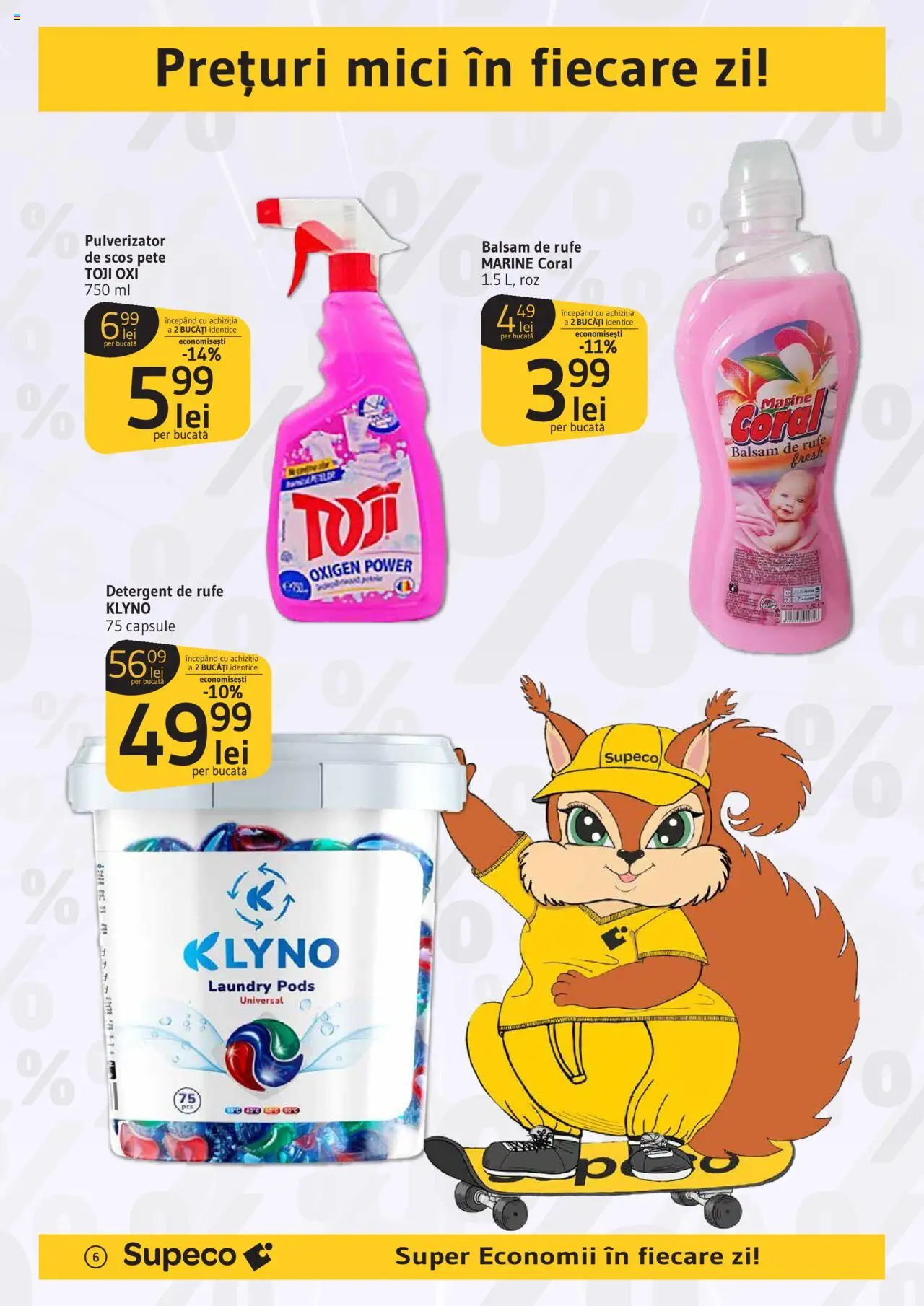 Catalog Supeco 28 August - 9 Septembrie 2025 | Pagina 6 | Produse: Mici, Balsam, Detergent, Balsam de rufe