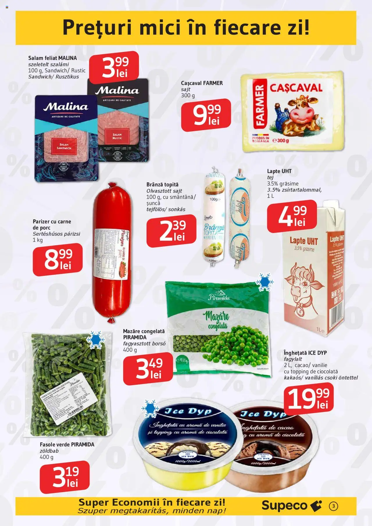 Catalog Supeco 28 August - 9 Septembrie 2025 | Pagina 3 | Produse: Cașcaval, Mici, Cacao, Înghețată