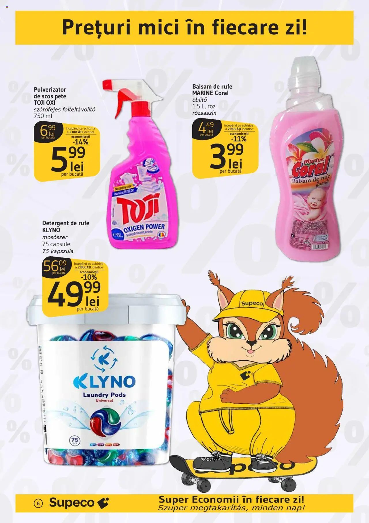 Catalog Supeco 28 August - 9 Septembrie 2025 | Pagina 6 | Produse: Mici, Balsam, Detergent, Balsam de rufe