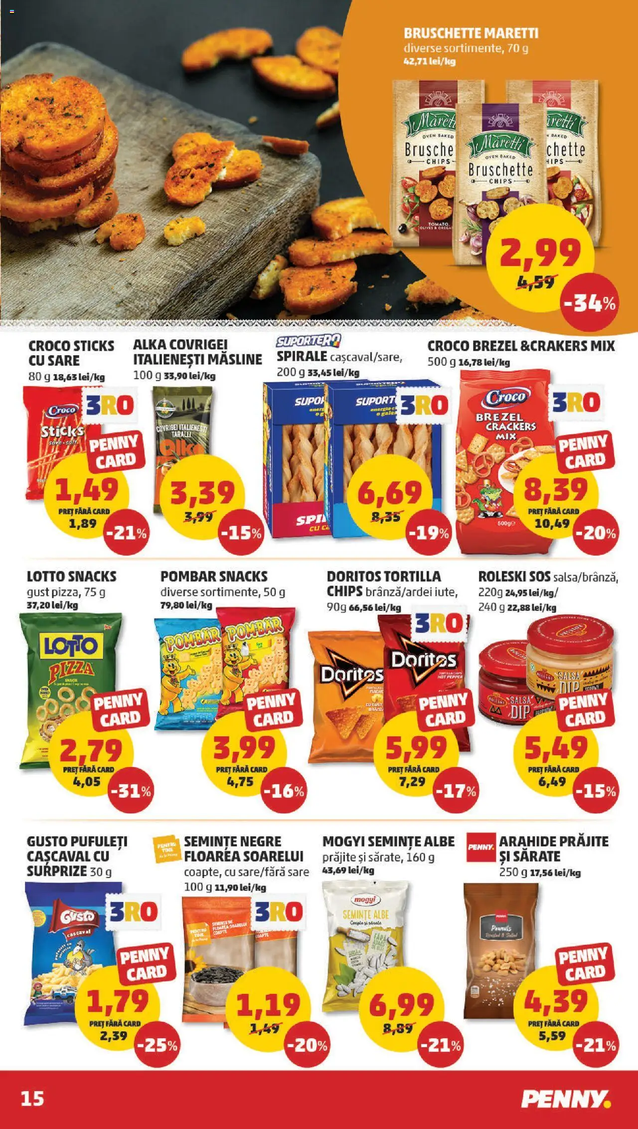 Catalog PENNY Market 27 August - 1 Septembrie 2025 | Pagina 15 | Produse: Semințe, Covrigei, Pizza, Sos
