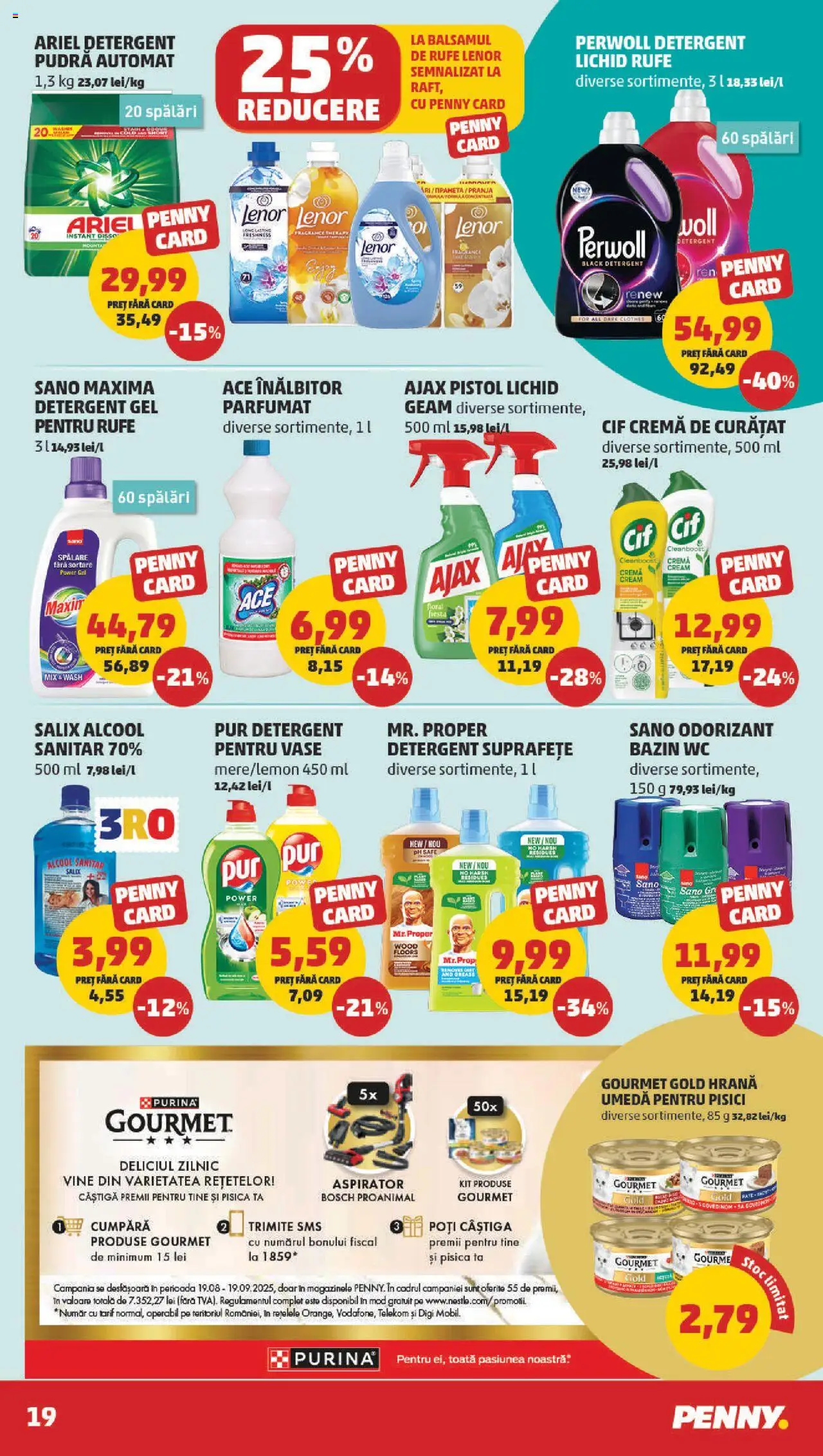 Catalog PENNY Market 27 August - 1 Septembrie 2025 | Pagina 19 | Produse: Aspirator, Pudră, Cremă, Detergent