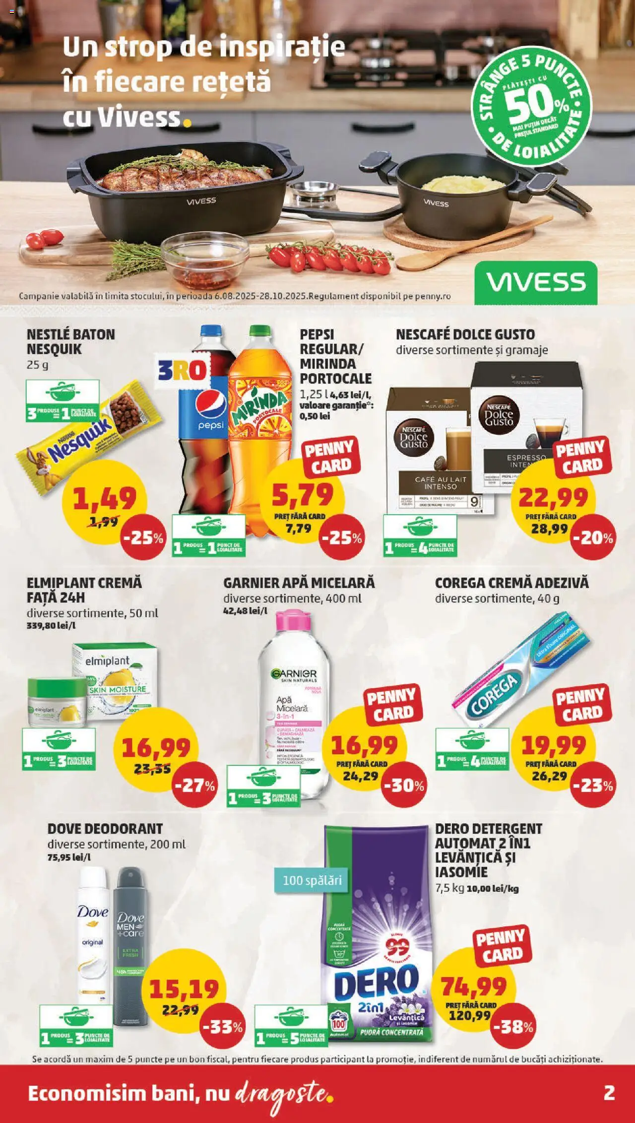 Catalog PENNY Market 27 August - 1 Septembrie 2025 | Pagina 2 | Produse: Cremă, Apă micelară, Portocale, Apă