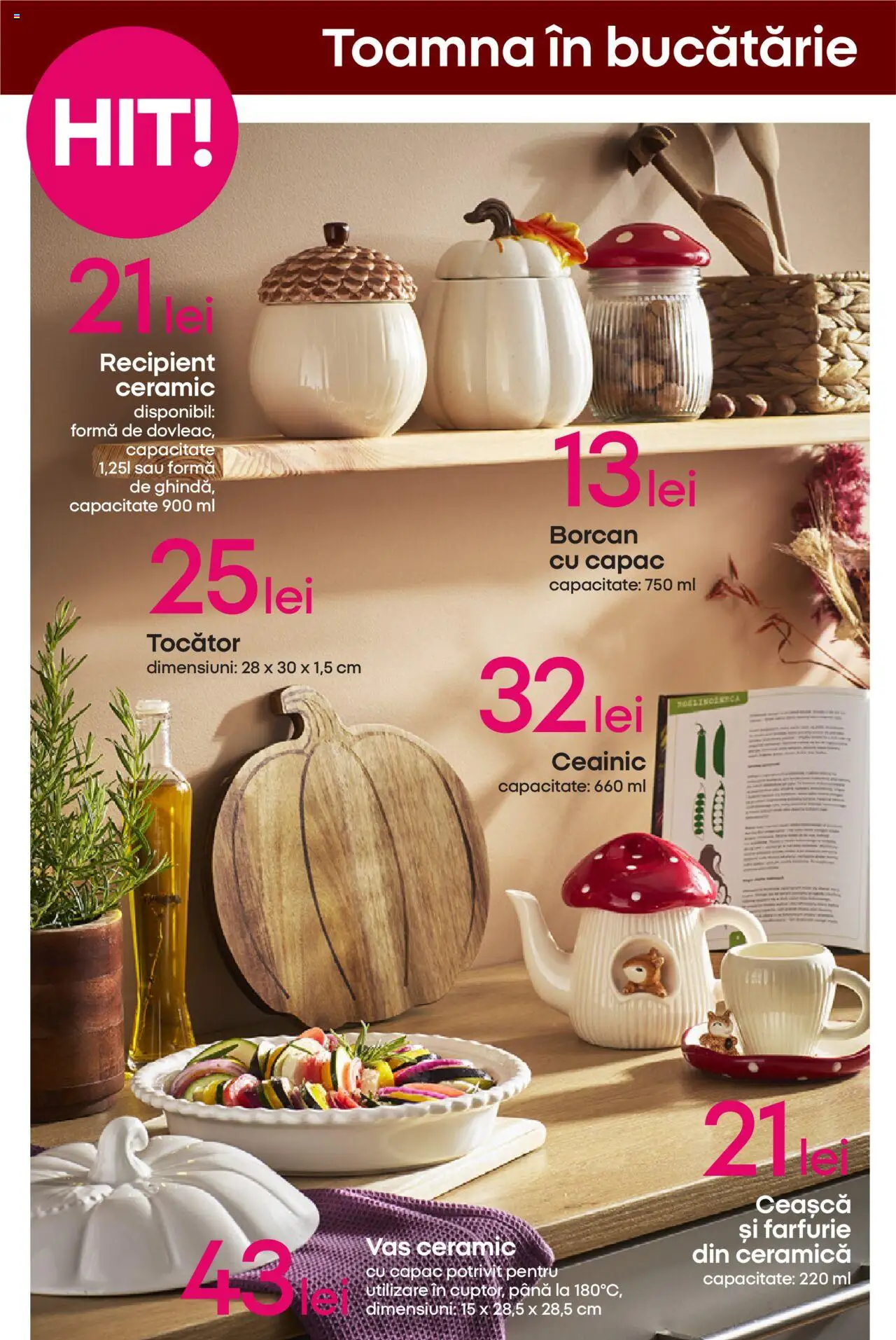 Catalog Pepco 28 August - 16 Septembrie 2025 | Pagina 8 | Produse: Ceainic, Bucătărie, Farfurie, Tocător