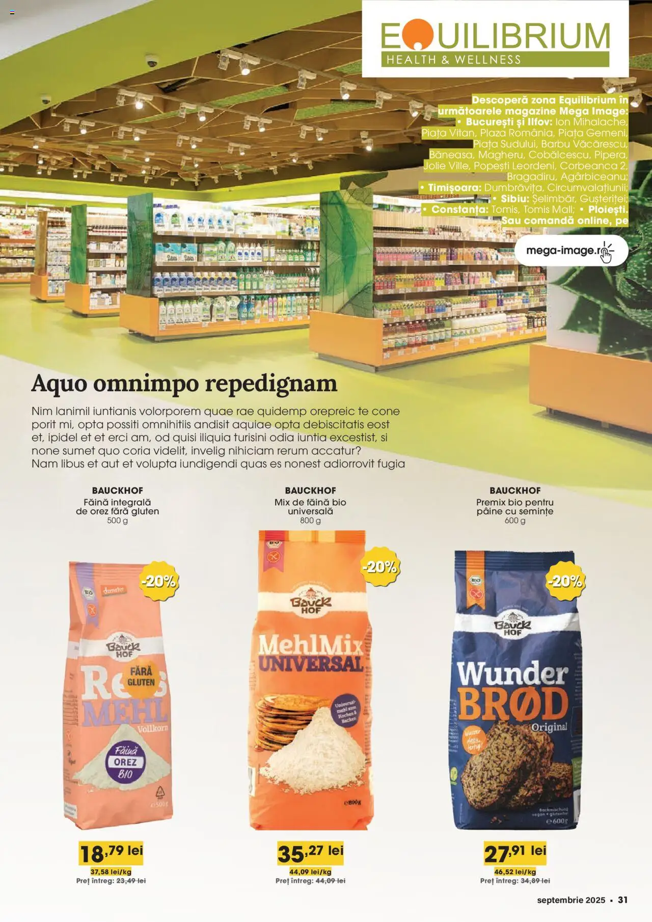 Catalog Mega Image 28 August - 29 Septembrie 2025 | Pagina 31 | Produse: Semințe, Pâine, Făină, Orez
