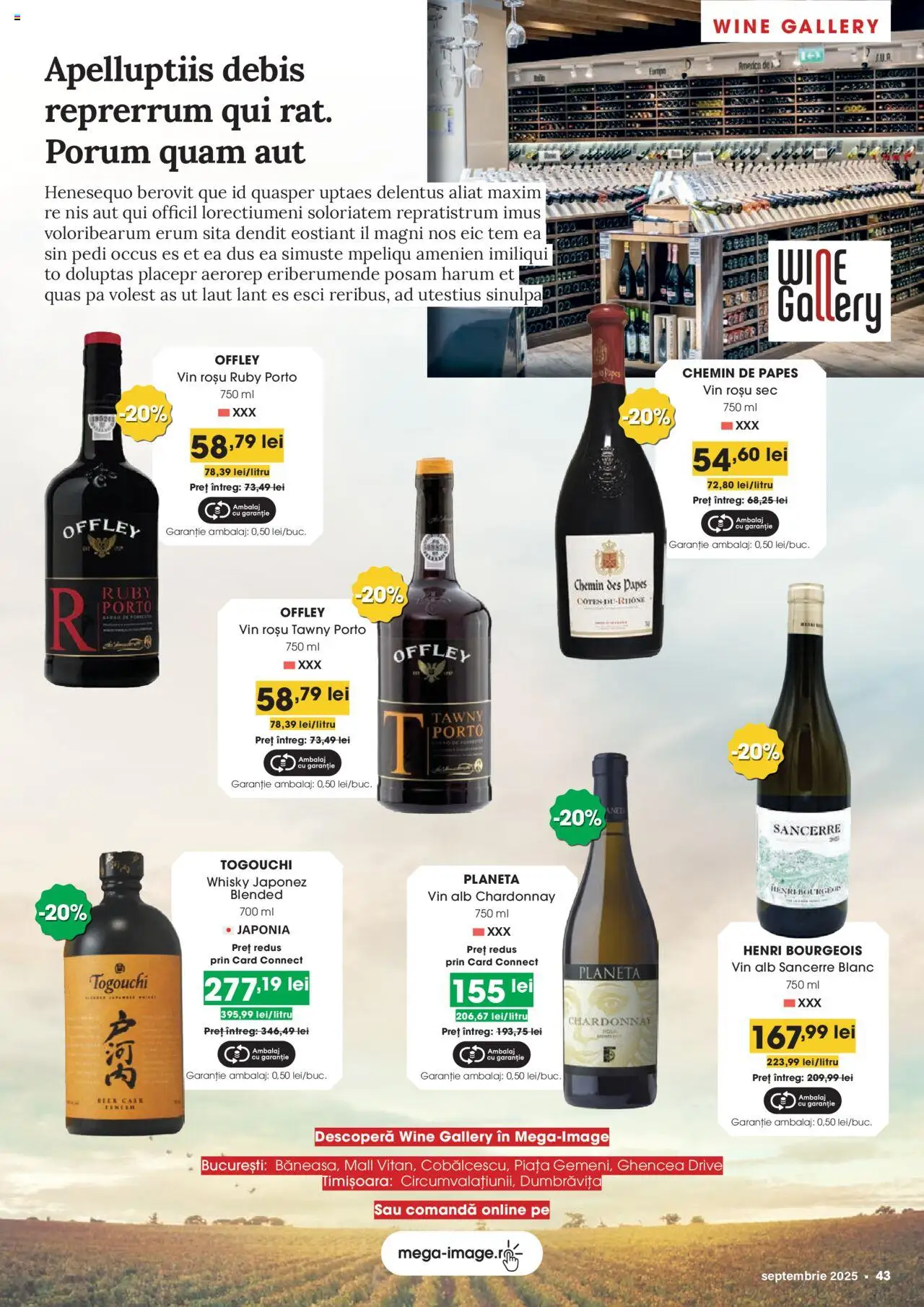 Catalog Mega Image 28 August - 29 Septembrie 2025 | Pagina 43 | Produse: Sită, Duș, Vin