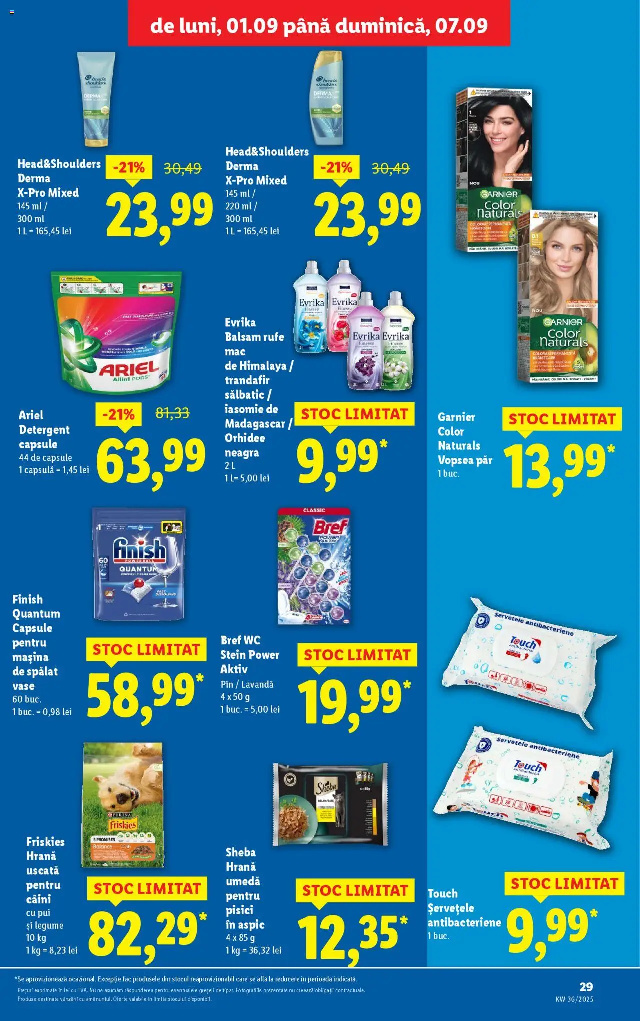 Catalog LIDL 1 - 6 Septembrie 2025 | Pagina 29 | Produse: Konuşturucu Kuş Yemleri, Lapte, Ciocolată, Humus