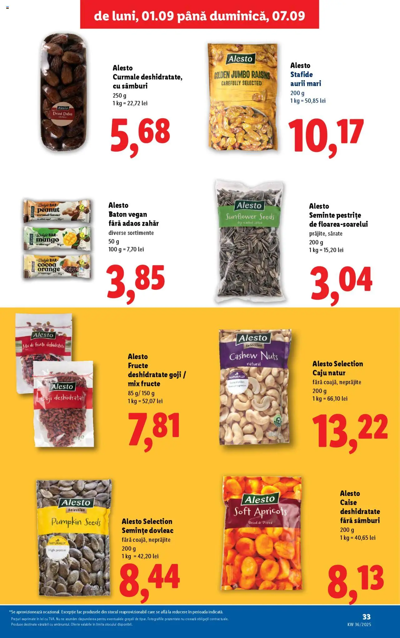 Catalog LIDL 1 - 6 Septembrie 2025 | Pagina 33 | Produse: Delgeç, Mozzarella, Brânză, Ciocolată