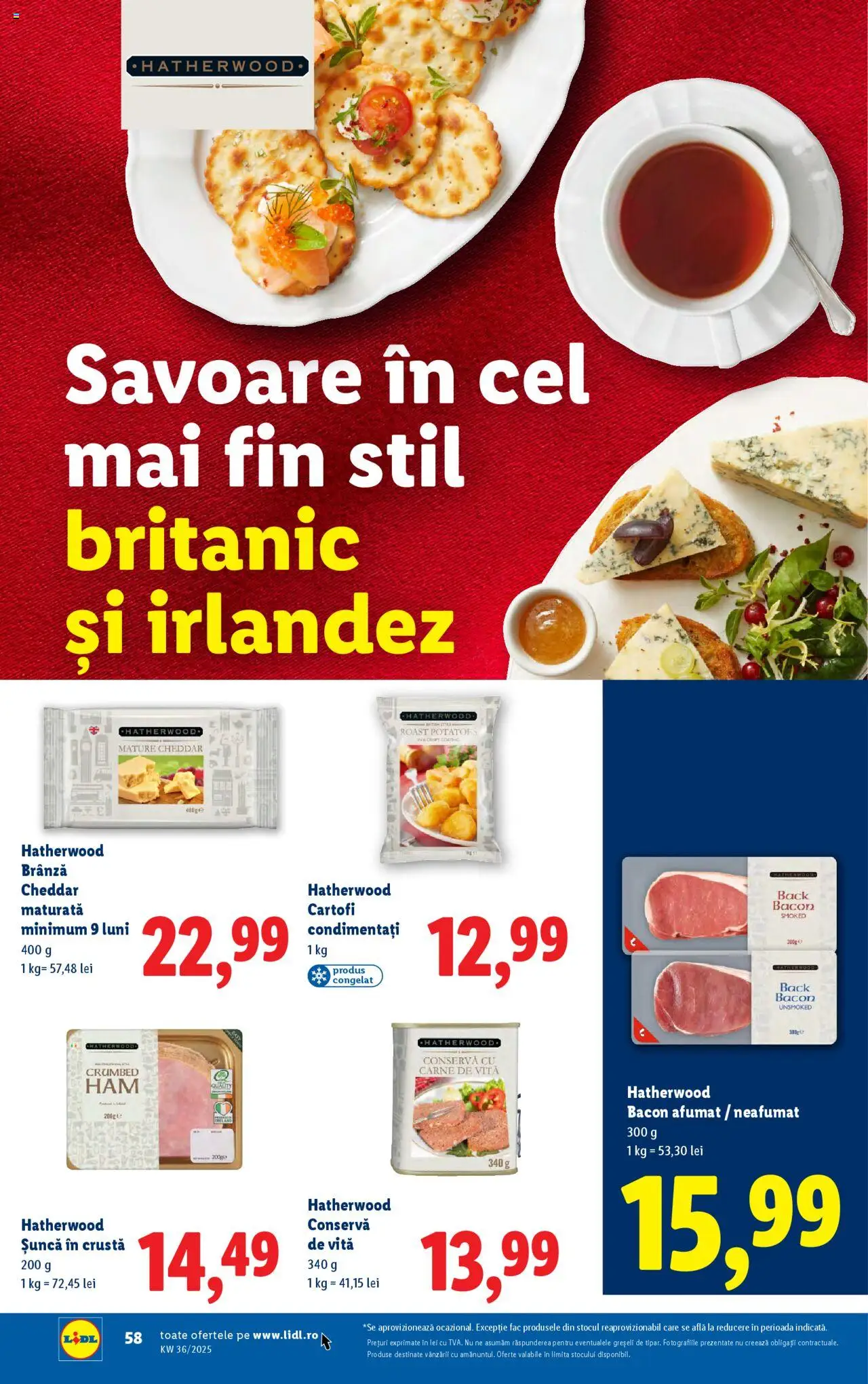 Catalog LIDL 1 - 6 Septembrie 2025 | Pagina 58 | Produse: Brânză, Șuncă, Carne De Vită, Cartofi