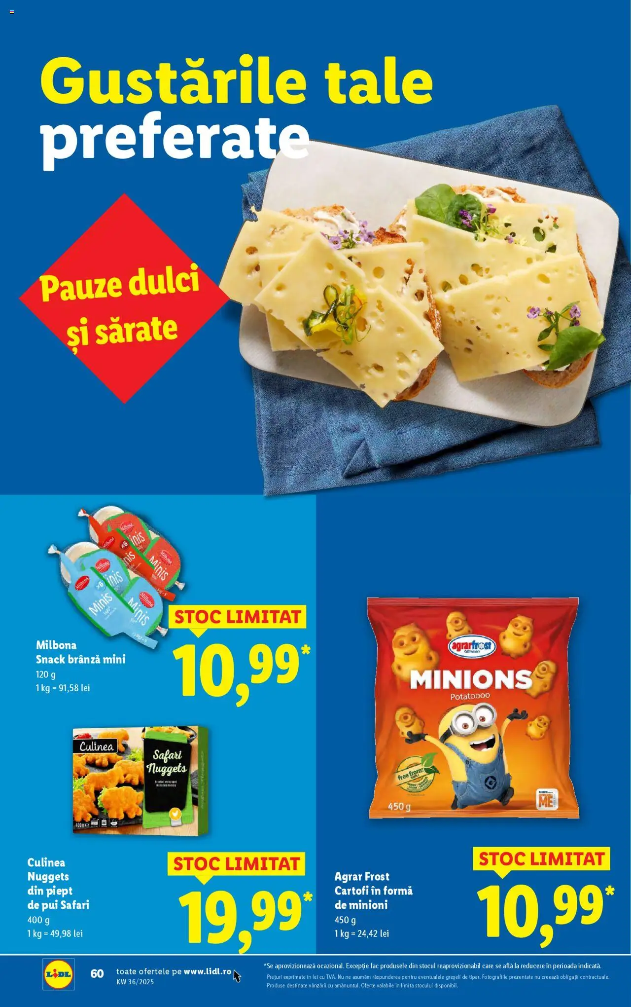 Catalog LIDL 1 - 6 Septembrie 2025 | Pagina 60 | Produse: Hacıyatmaz Kedi Oyuncağı, Brânză, Cartofi