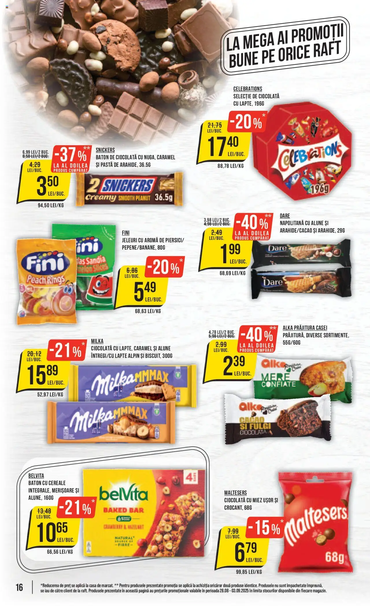 Catalog Mega Image 28 August - 2 Septembrie 2025 | Pagina 16 | Produse: Raft, Prăjitură, Cereale, Jeleuri