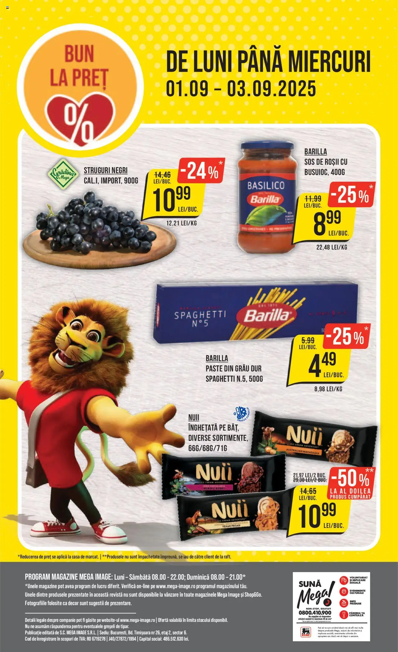 Catalog Mega Image 28 August - 2 Septembrie 2025 | Pagina 24 | Produse: Brokoli, Roșii, Înghețată, Sos