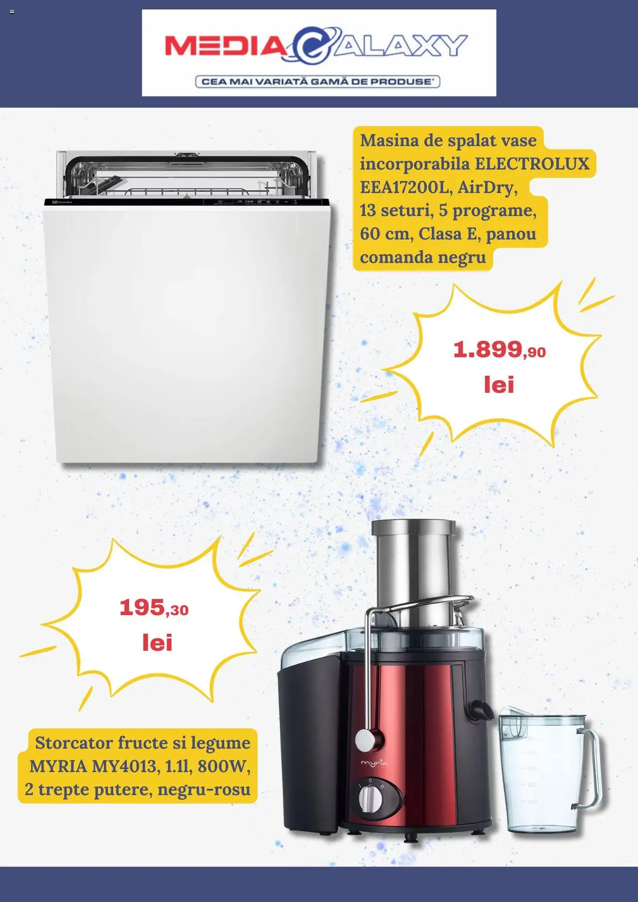 Catalog Media Galaxy 28 August - 2 Septembrie 2025 | Pagina 6 | Produse: Mașină De Spălat, Mașină De Spălat Vase, Legume, Fructe