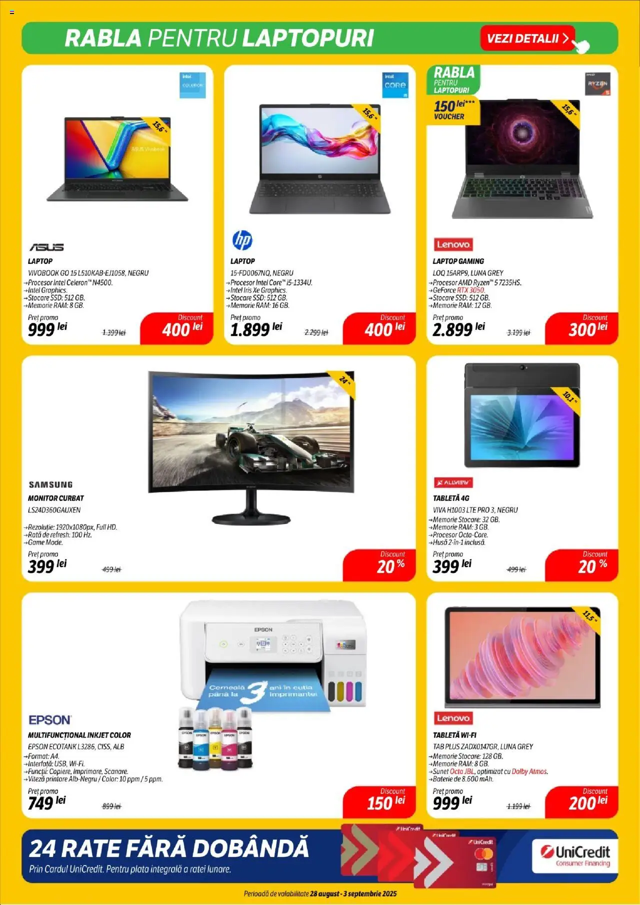 Catalog Flanco 28 August - 2 Septembrie 2025 | Pagina 16 | Produse: Laptop, Memorie, Tabletă, Baterie