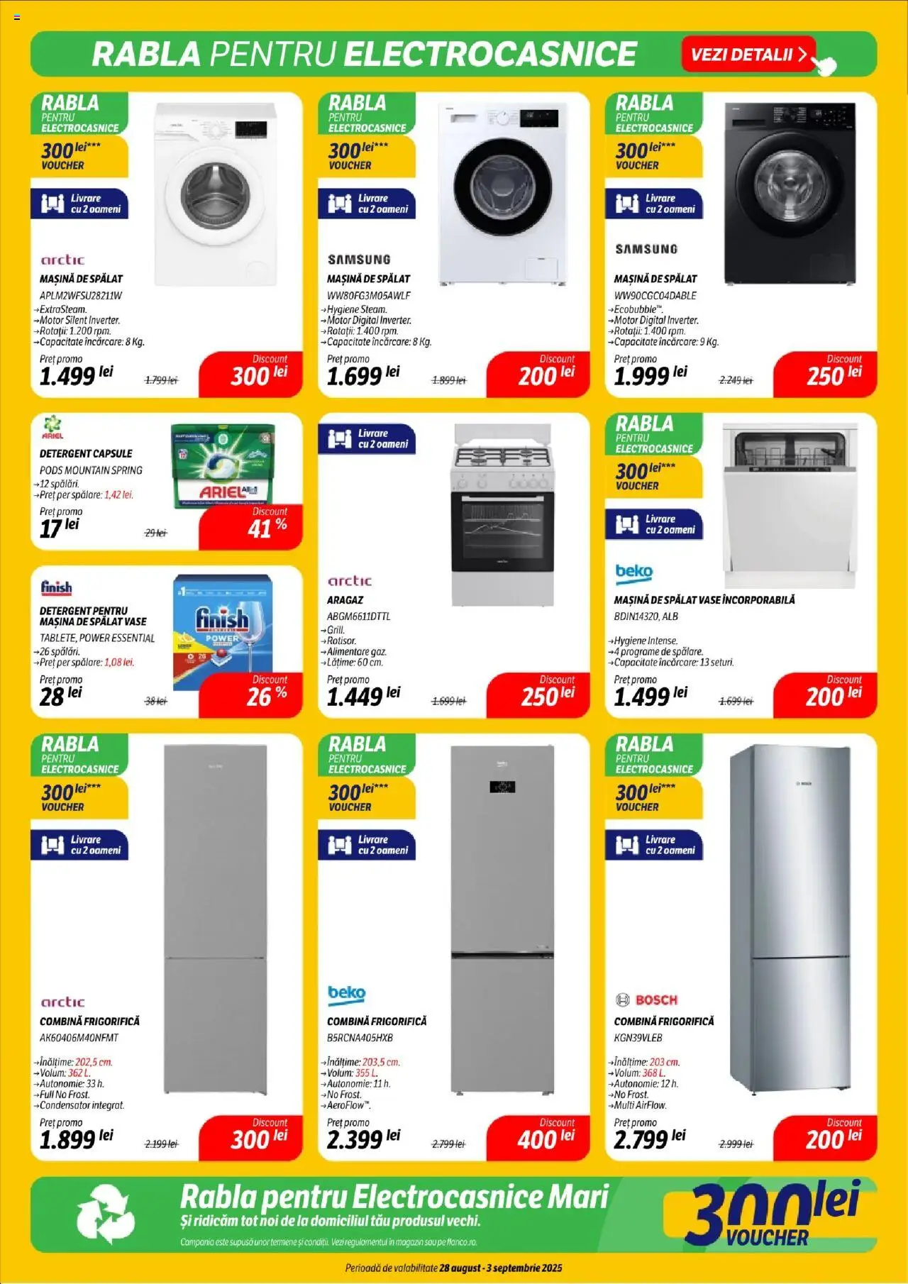 Catalog Flanco 28 August - 2 Septembrie 2025 | Pagina 17 | Produse: Mașină De Spălat, Aragaz, Mașină De Spălat Vase, Detergent