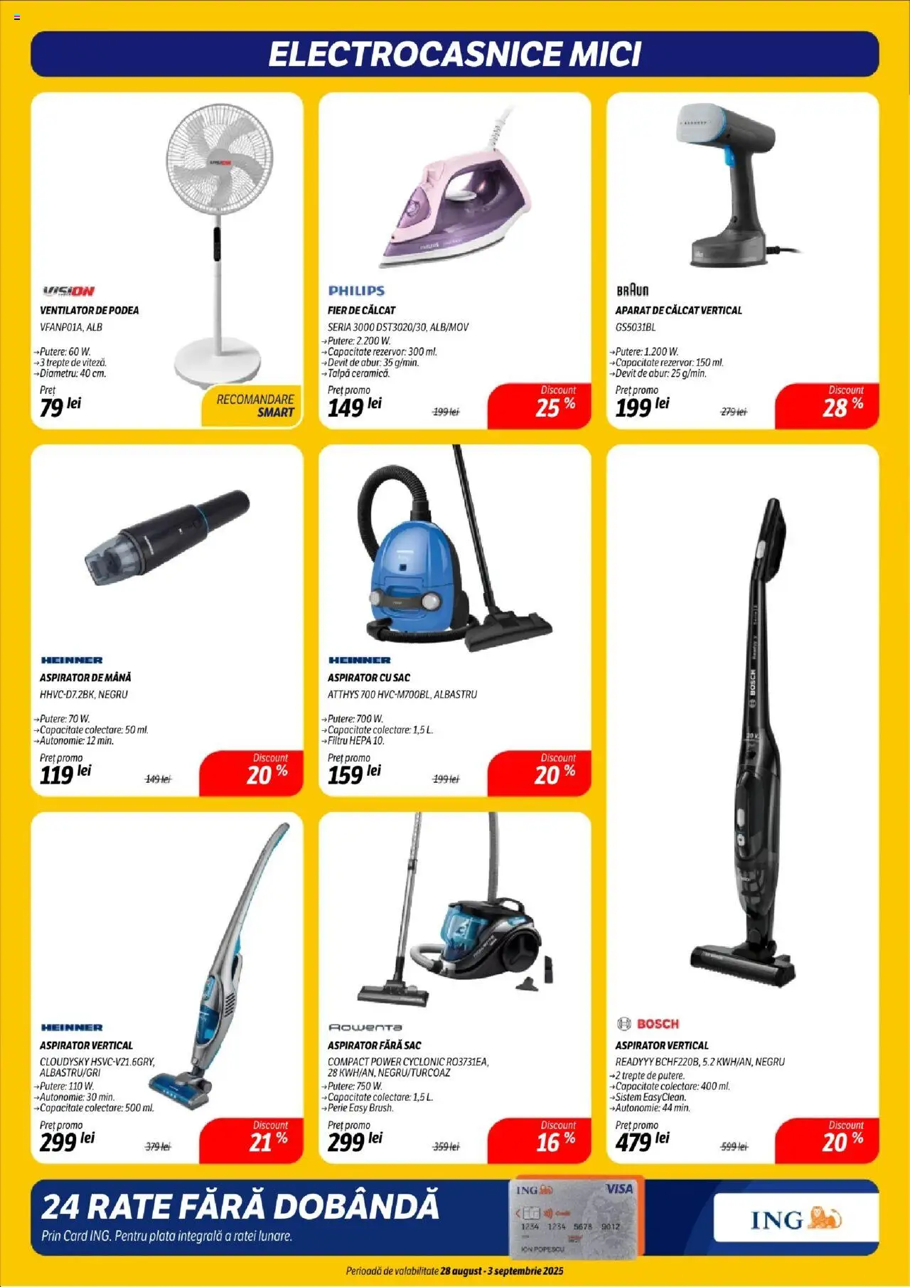 Catalog Flanco 28 August - 2 Septembrie 2025 | Pagina 19 | Produse: Enginar, Fier de călcat, Ventilator, Mici