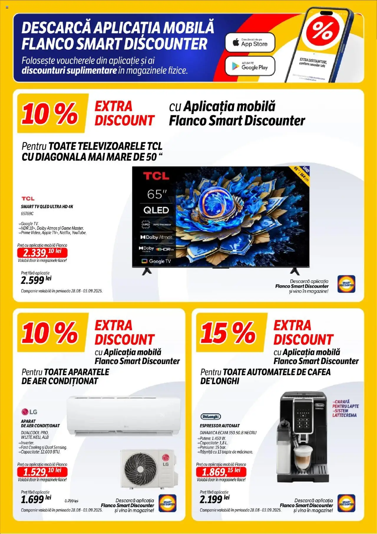 Catalog Flanco 28 August - 2 Septembrie 2025 | Pagina 2 | Produse: Aer Condiționat, Carafă, Lapte, Cafea