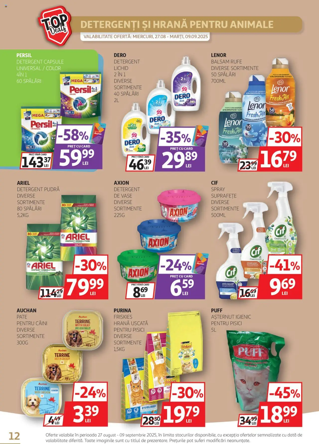 Catalog Auchan 27 August - 8 Septembrie 2025 | Pagina 12 | Produse: Pomelo, Pate, Pudră, Balsam