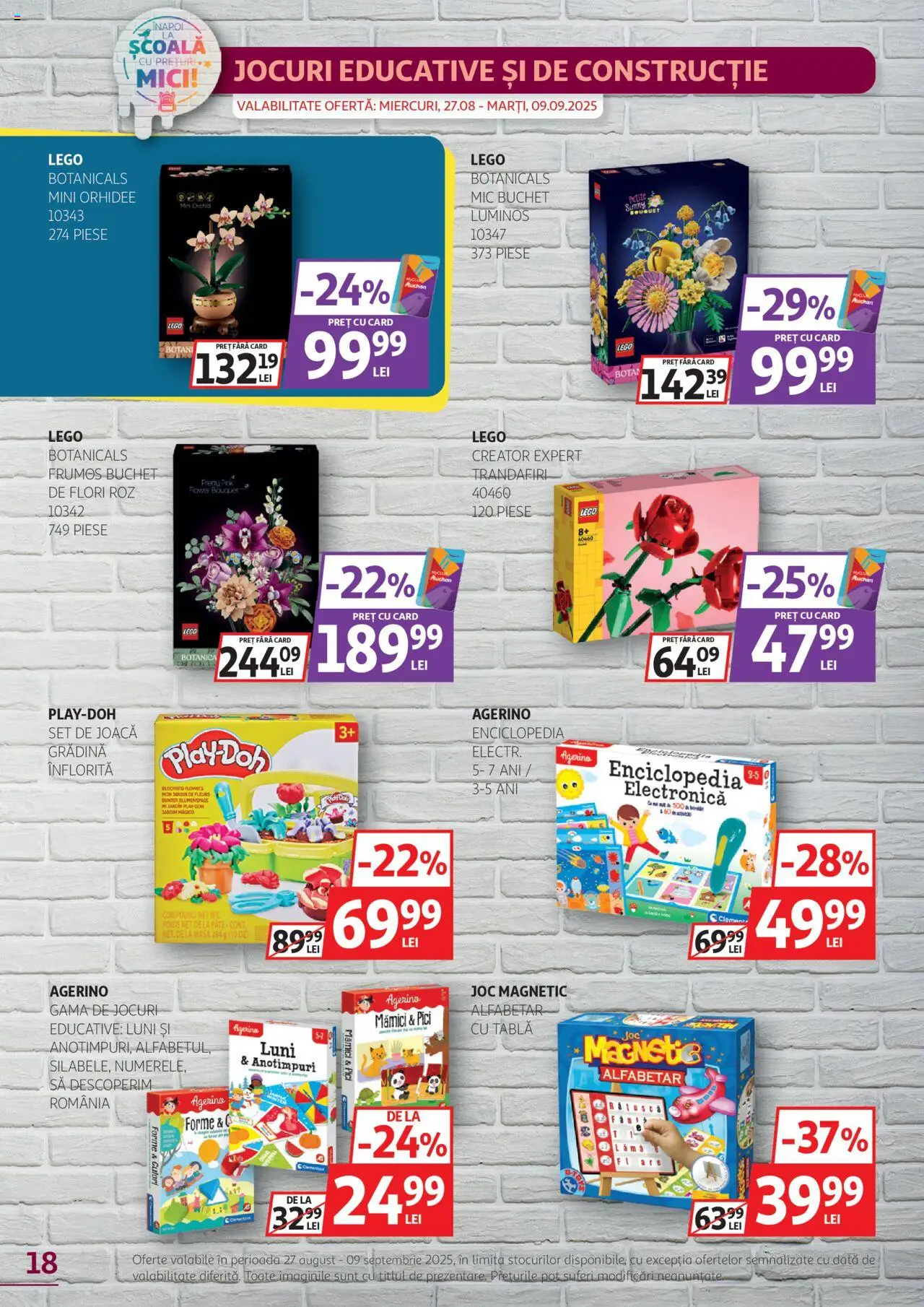 Catalog Auchan 27 August - 8 Septembrie 2025 | Pagina 18 | Produse: Joc, Tablă, Masă, Mici