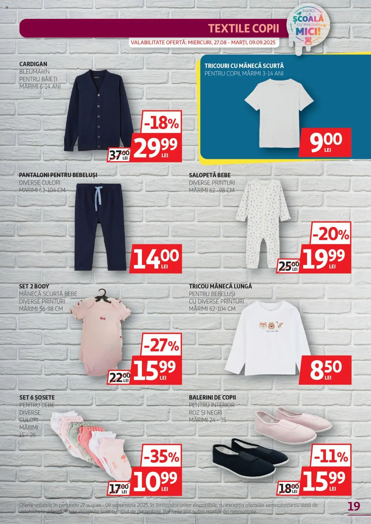 Catalog Auchan 27 August - 8 Septembrie 2025 | Pagina 19 | Produse: Cardigan, Body, Pantaloni, Salopetă