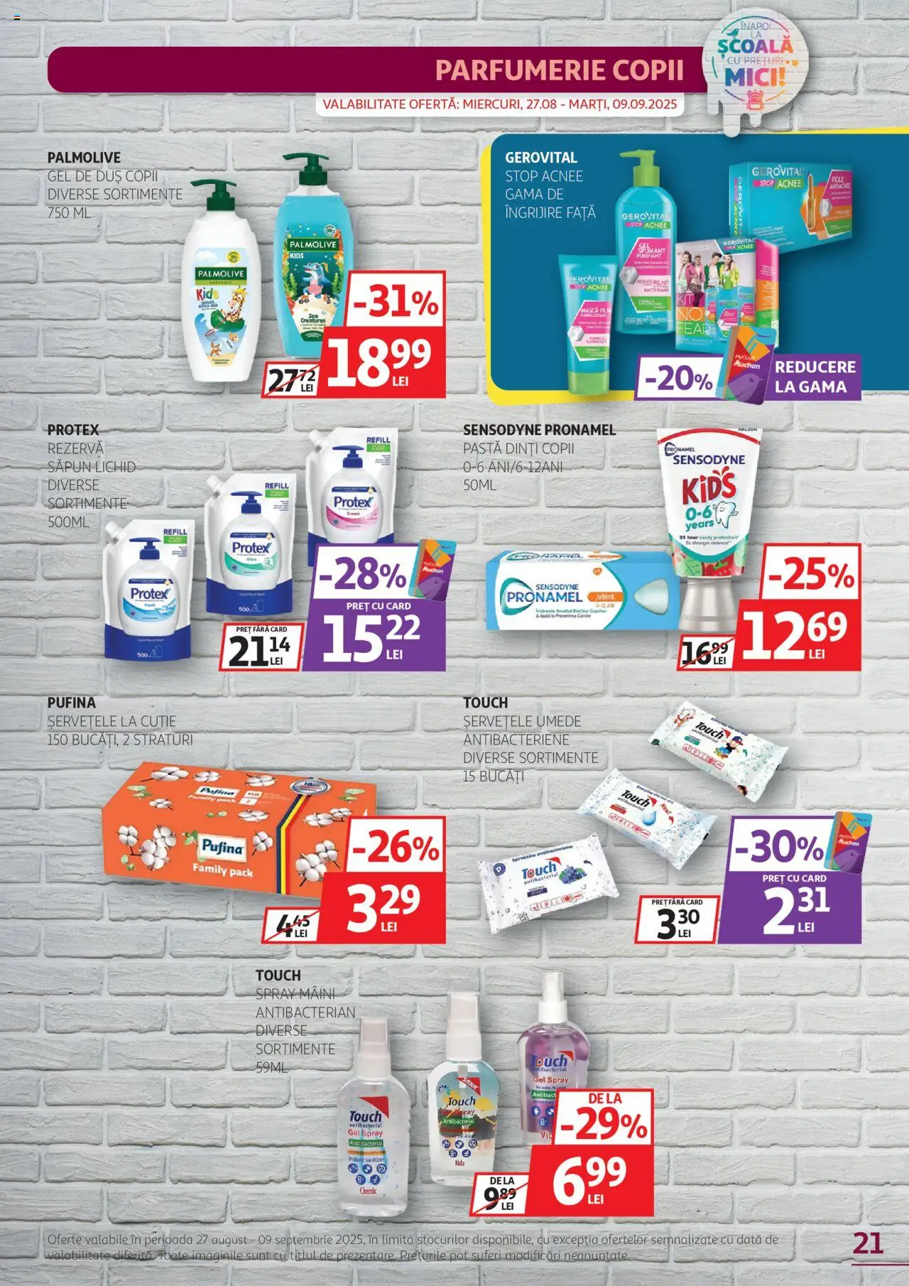 Catalog Auchan 27 August - 8 Septembrie 2025 | Pagina 21 | Produse: Cutie, Mici, Săpun, Gel de duș