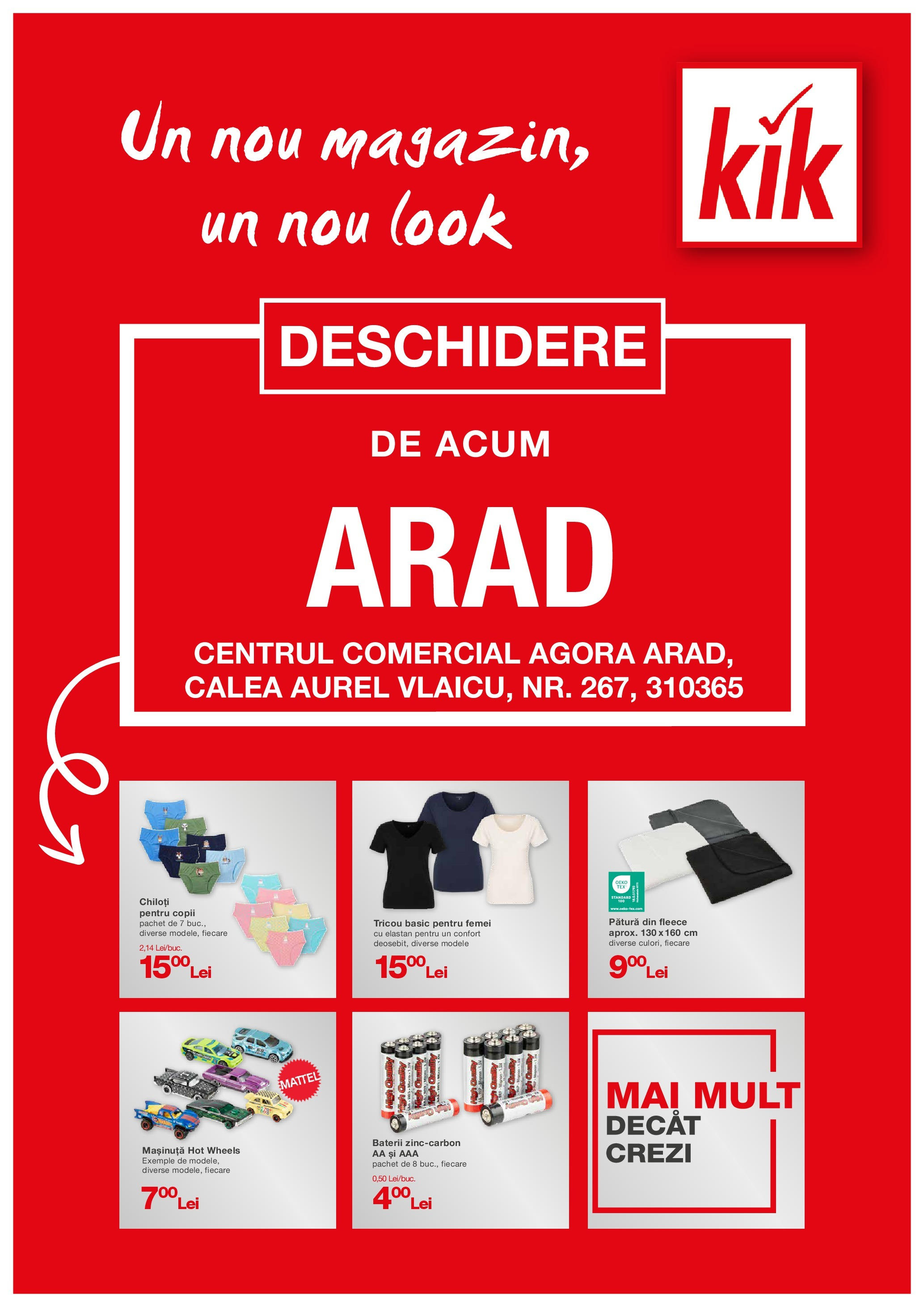 Catalog Kik 28 - 30 August 2025 | Pagina 1 | Produse: Pătură, Baterii, Tricou, Chiloți