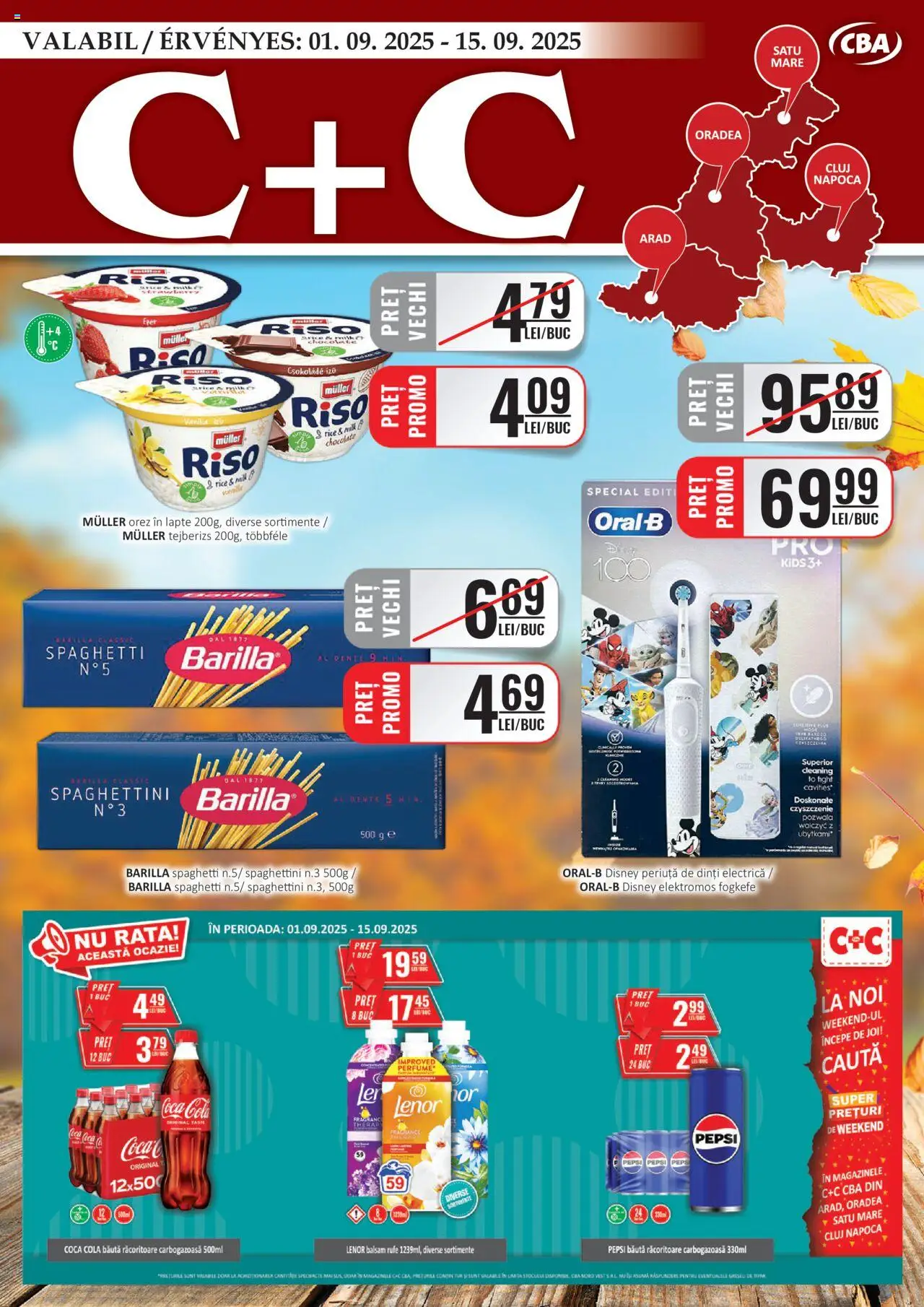 Catalog CBA 1 - 14 Septembrie 2025 | Pagina 1 | Produse: Periuță De Dinți Electrică, Rață, Balsam, Lapte