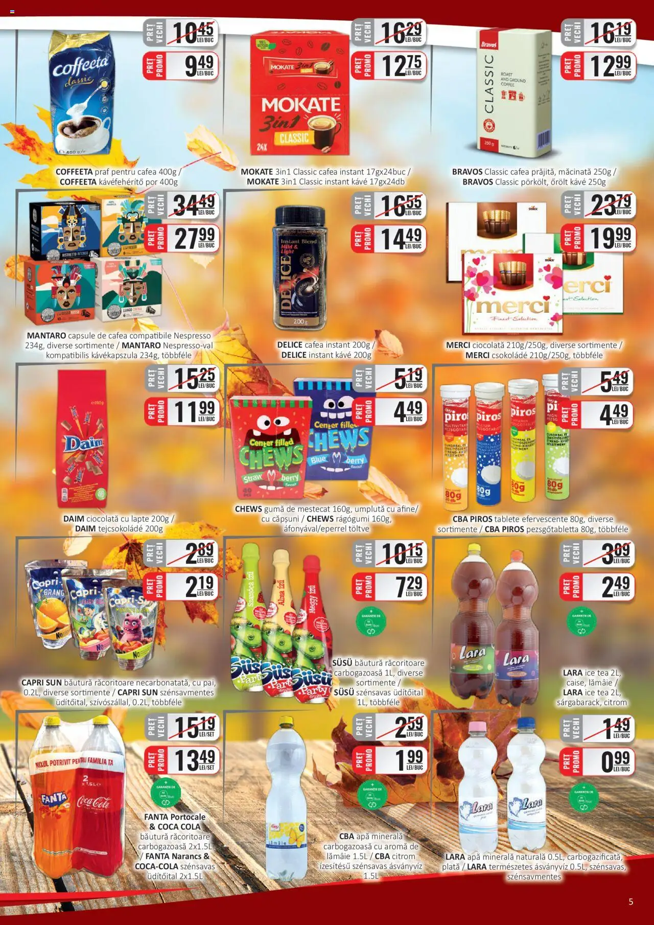 Catalog CBA 1 - 14 Septembrie 2025 | Pagina 5 | Produse: Cafea, Ciocolată, Portocale, Apă
