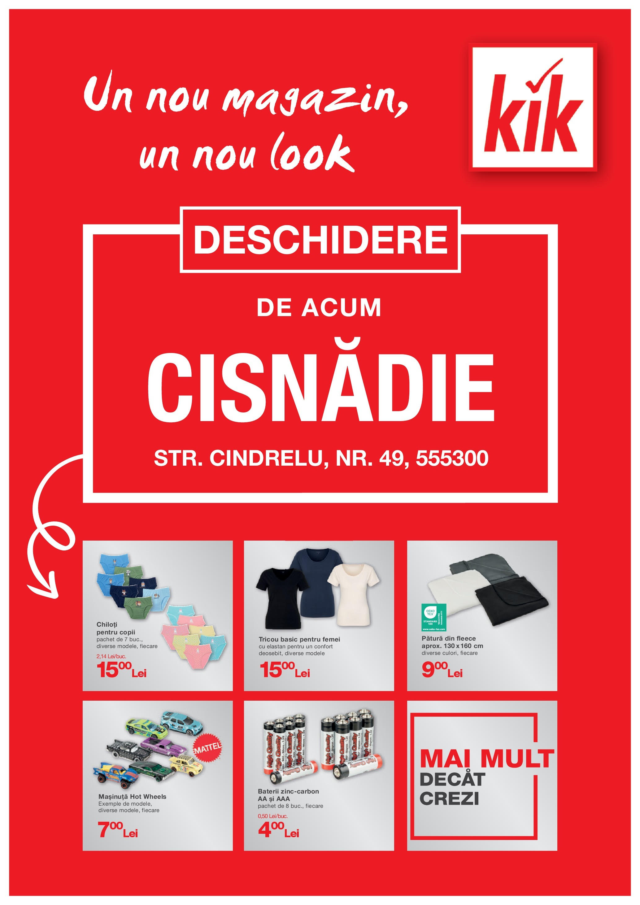 Catalog Kik 28 - 30 August 2025 | Pagina 1 | Produse: Pătură, Baterii, Tricou, Chiloți