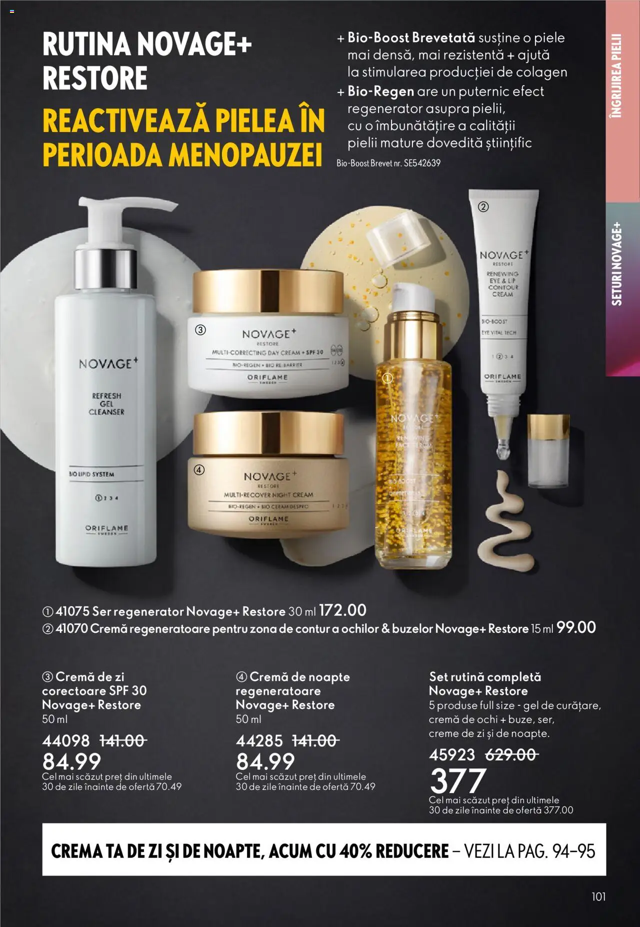 Catalog Oriflame 1 - 20 Octombrie 2025 | Pagina 101 | Produse: Cremă de zi, Cremă de noapte, Cremă