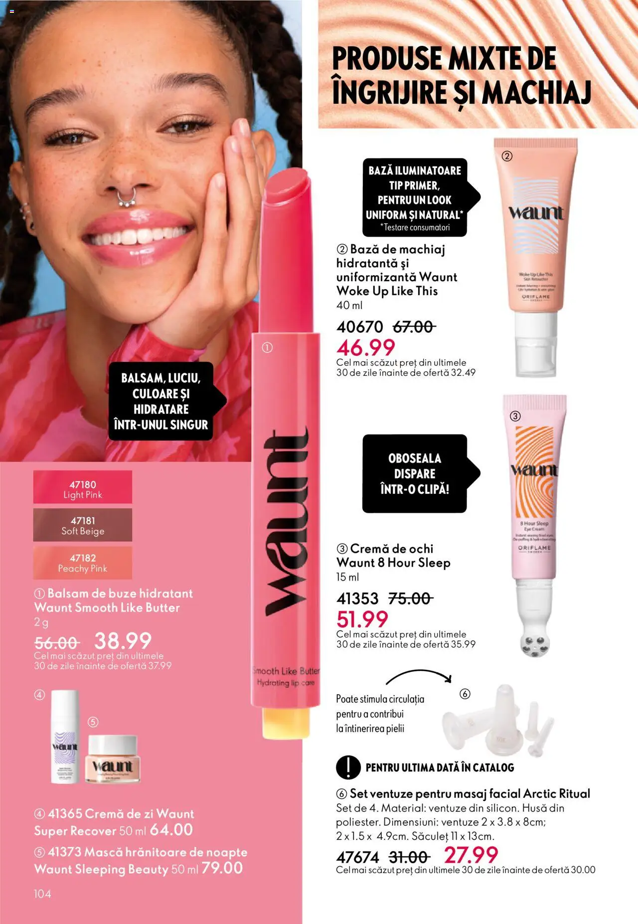 Catalog Oriflame 1 - 20 Octombrie 2025 | Pagina 104 | Produse: Bază de machiaj, Cremă de zi, Balsam, Cremă