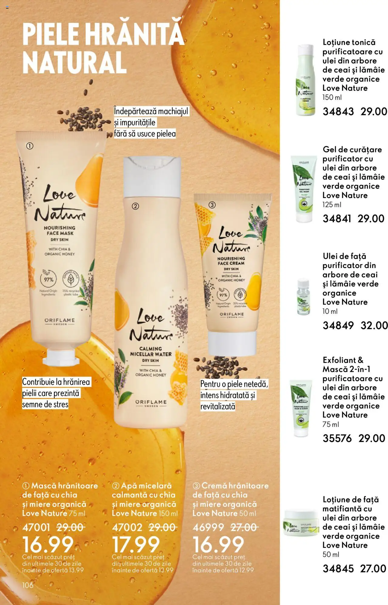Catalog Oriflame 1 - 20 Octombrie 2025 | Pagina 106 | Produse: Loțiune tonică, Exfoliant, Ceai, Lămâie