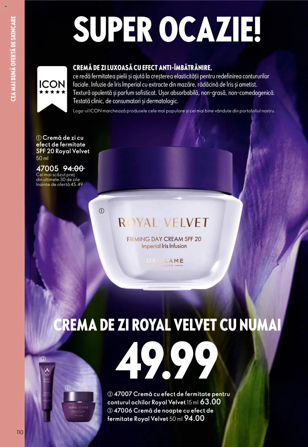 Catalog Oriflame 1 - 20 Octombrie 2025 | Pagina 110 | Produse: Cremă de zi, Cremă de noapte, Parfum, Cremă