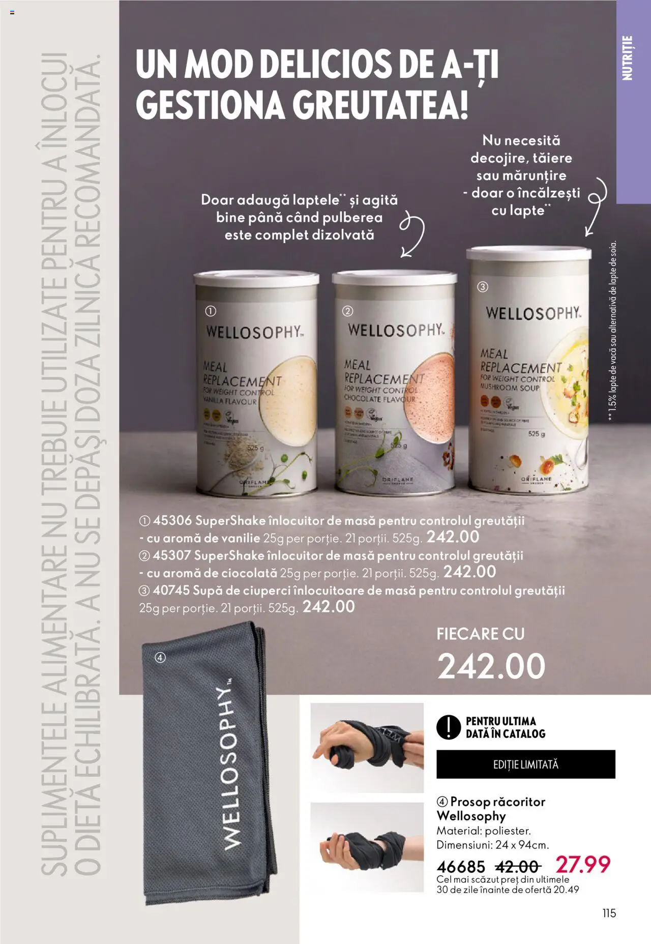 Catalog Oriflame 1 - 20 Octombrie 2025 | Pagina 115 | Produse: Masă, Ciuperci, Lapte, Ciocolată