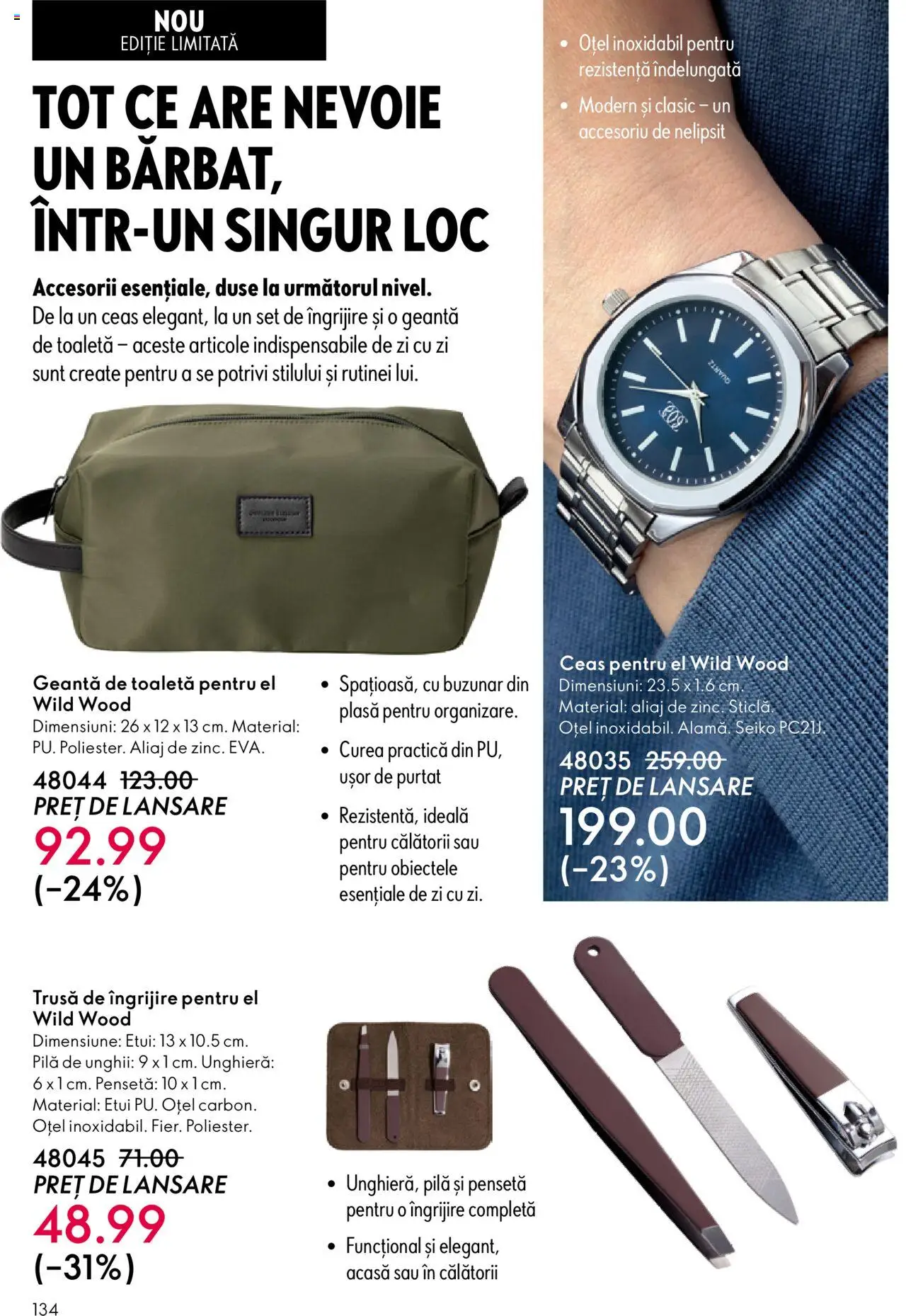 Catalog Oriflame 1 - 20 Octombrie 2025 | Pagina 134 | Produse: Curea, Pensetă, Geantă, Toaletă