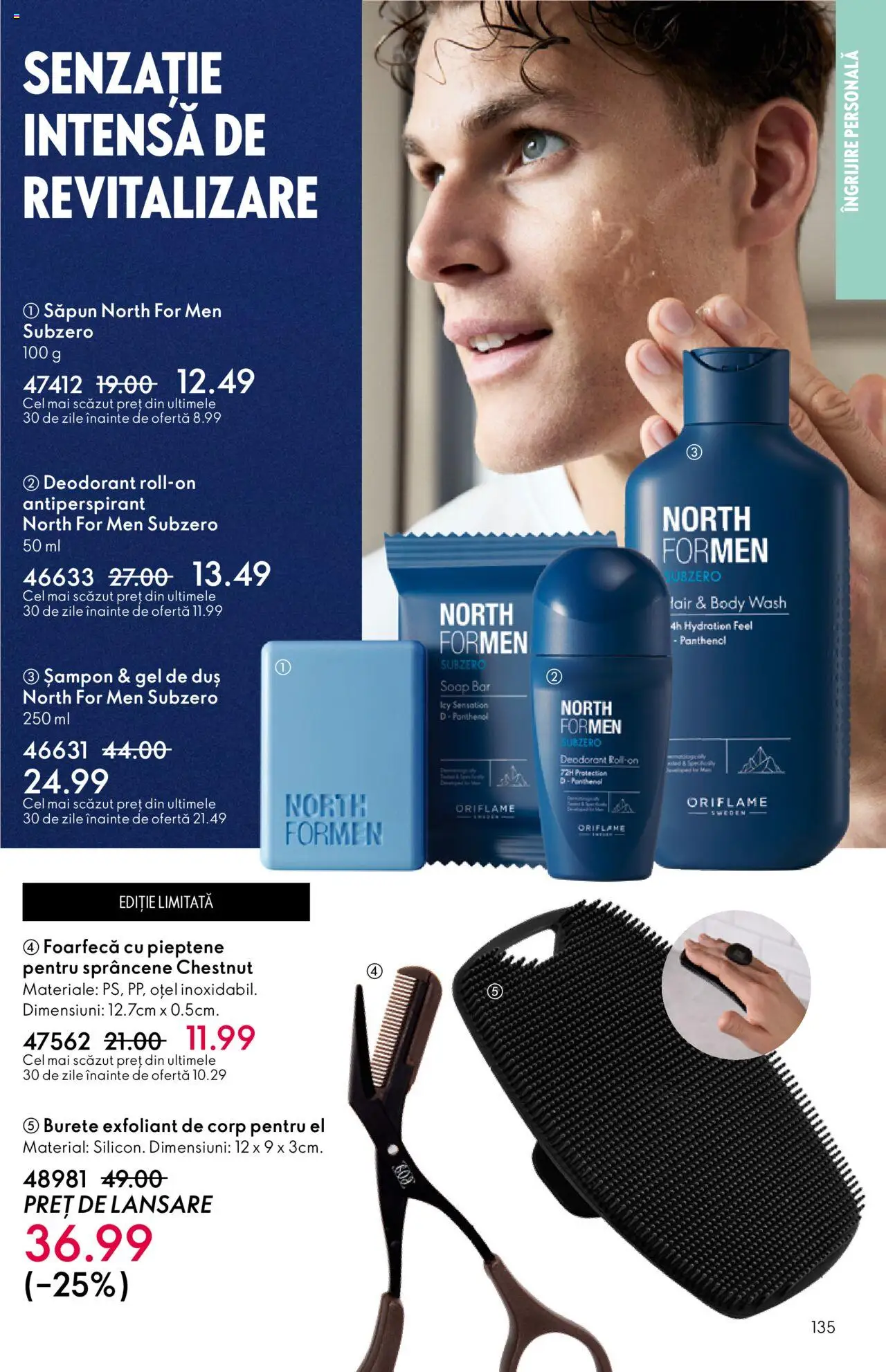 Catalog Oriflame 1 - 20 Octombrie 2025 | Pagina 135 | Produse: Body, Duș, Deodorant, Antiperspirant