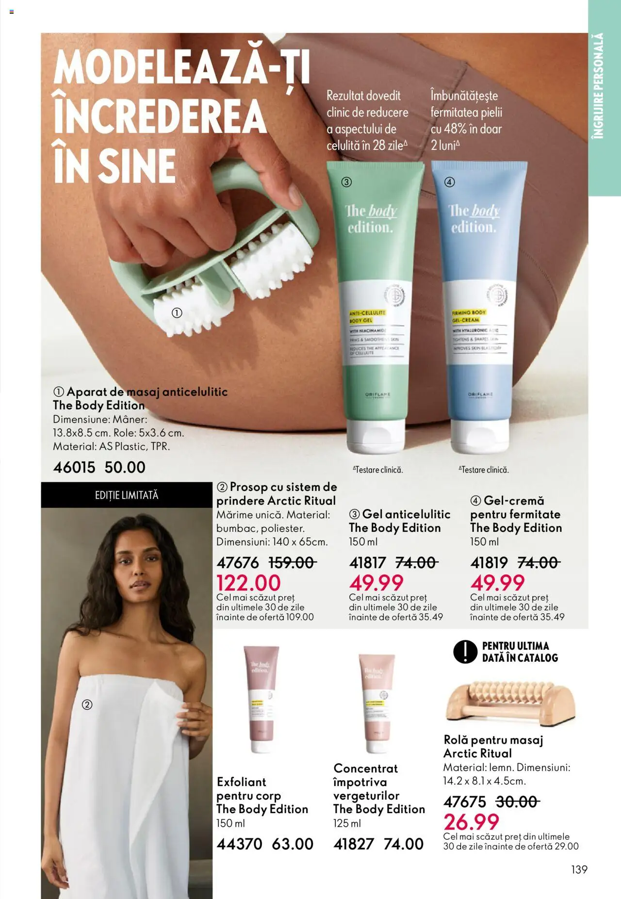 Catalog Oriflame 1 - 20 Octombrie 2025 | Pagina 139 | Produse: Exfoliant, Body, Mâner, Role