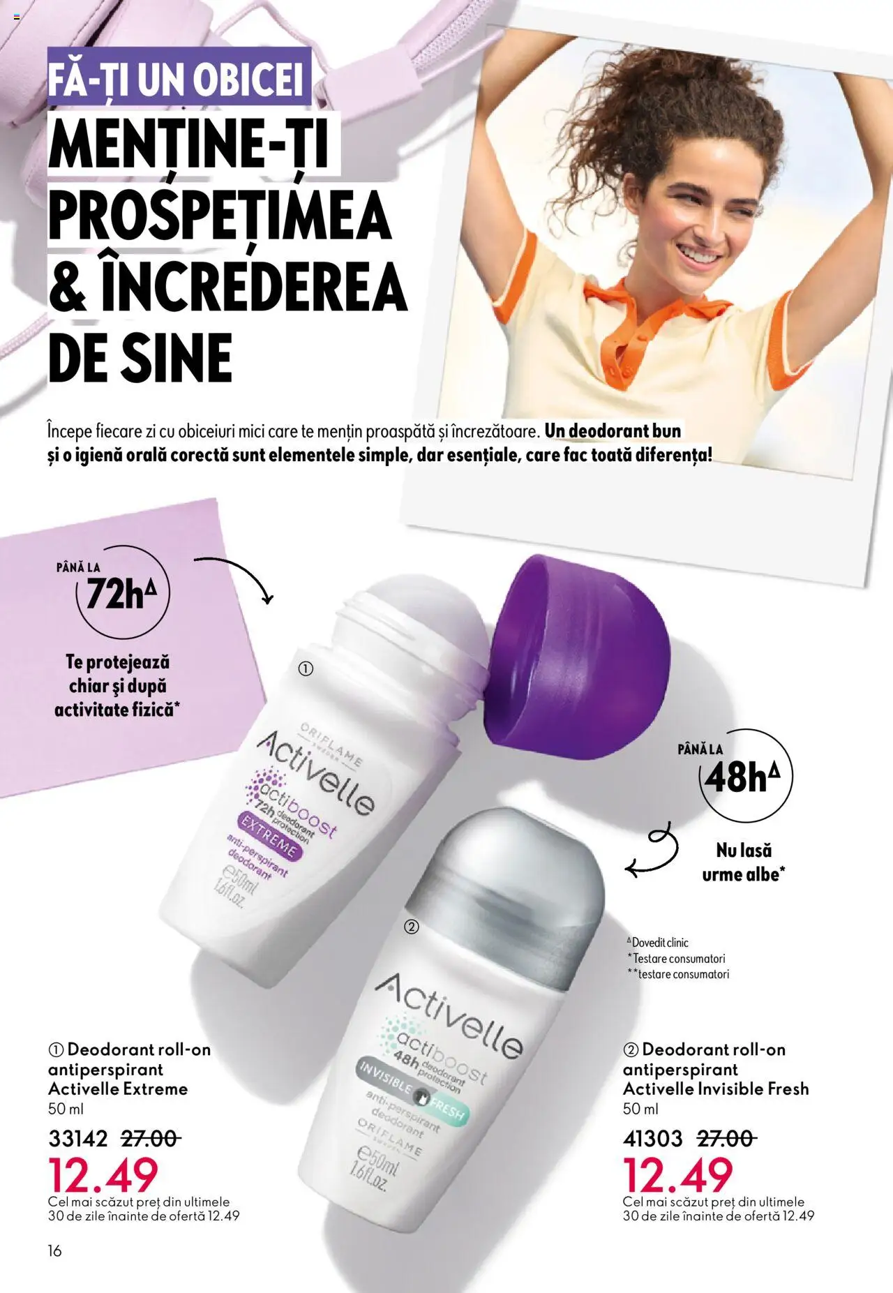 Catalog Oriflame 1 - 20 Octombrie 2025 | Pagina 16 | Produse: Mici, Deodorant, Antiperspirant