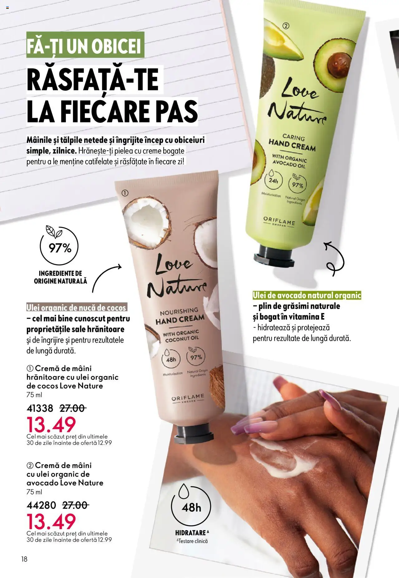 Catalog Oriflame 1 - 20 Octombrie 2025 | Pagina 18 | Produse: Cremă, Ulei, Cremă de mâini, Avocado