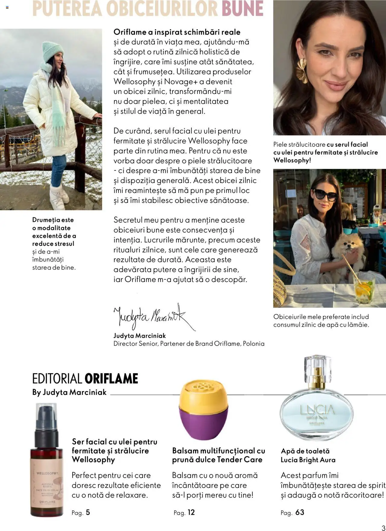 Catalog Oriflame 1 - 20 Octombrie 2025 | Pagina 3 | Produse: Toaletă, Parfum, Balsam, Ulei