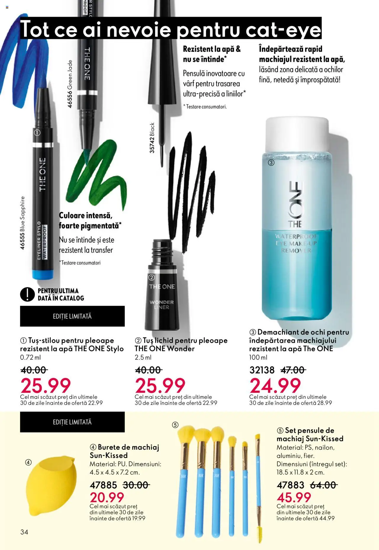 Catalog Oriflame 1 - 20 Octombrie 2025 | Pagina 34 | Produse: Burete de machiaj, Machiaj, Burete, Apă