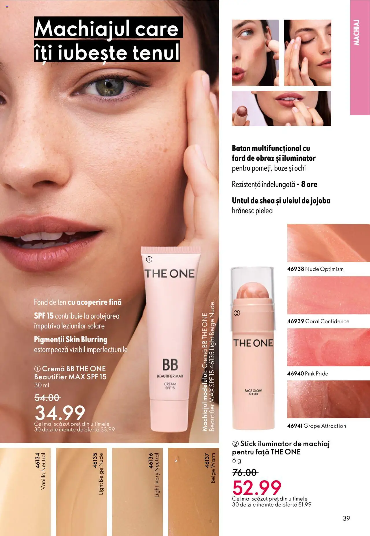 Catalog Oriflame 1 - 20 Octombrie 2025 | Pagina 39 | Produse: Fond de ten, Machiaj, Iluminator, Cremă