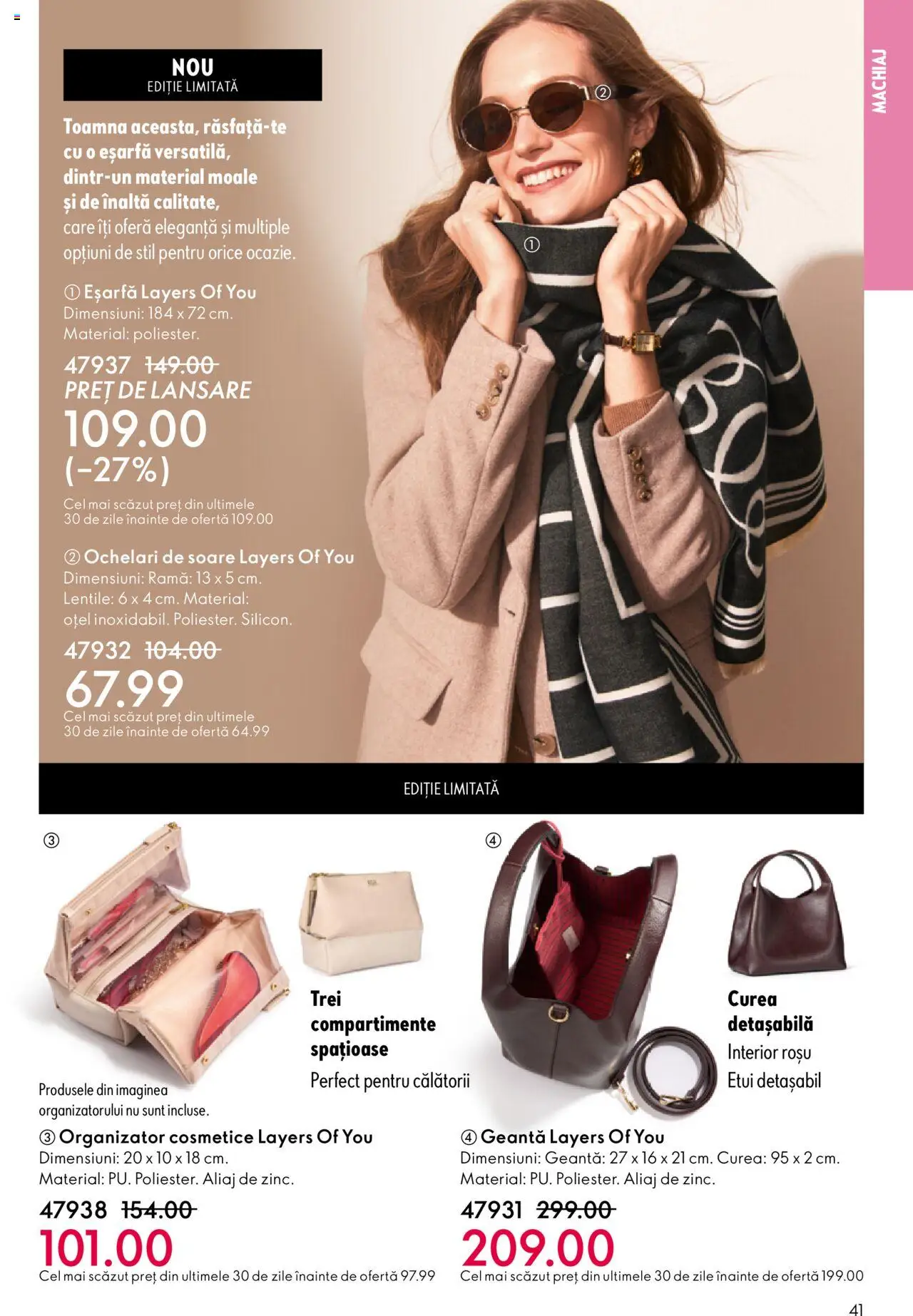 Catalog Oriflame 1 - 20 Octombrie 2025 | Pagina 41 | Produse: Ochelari, Curea, Geantă, Machiaj