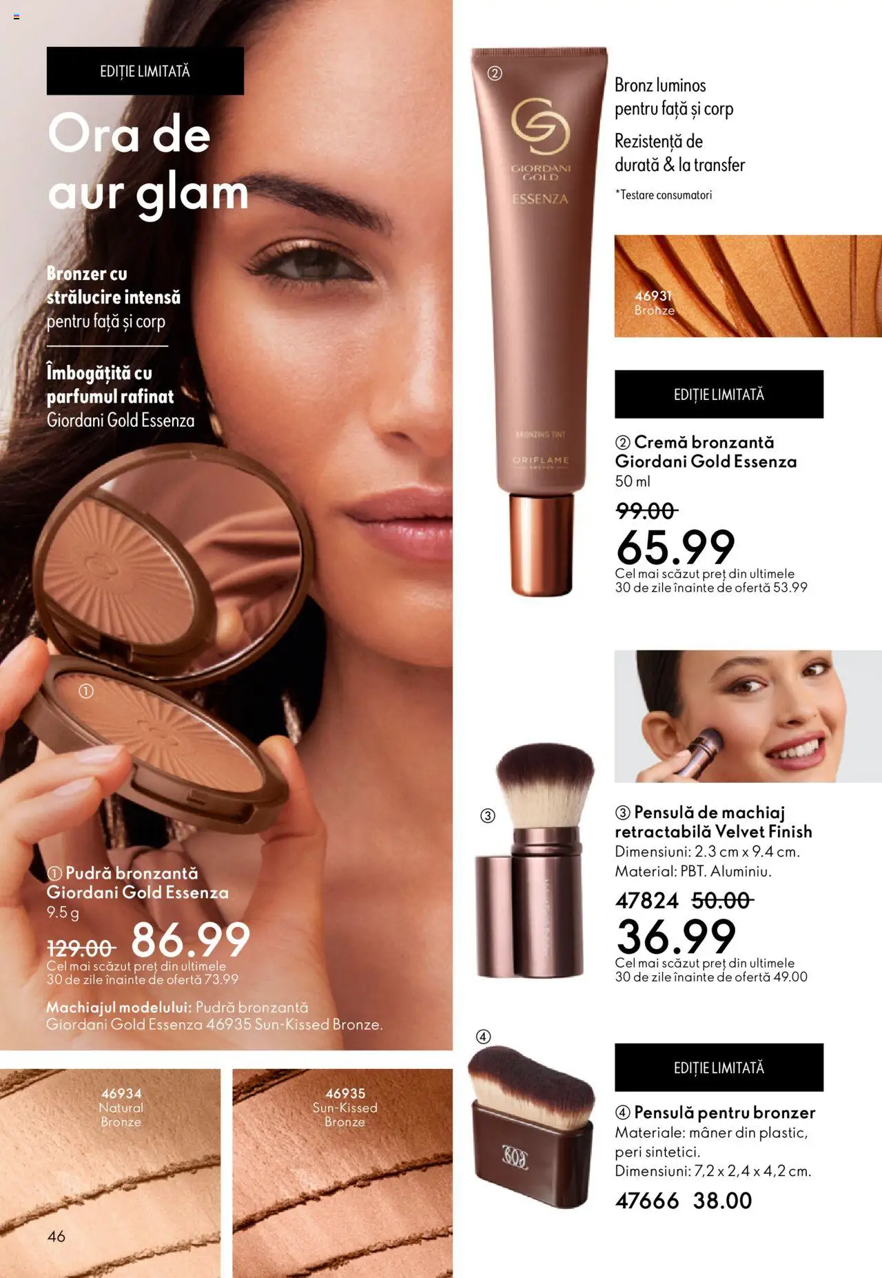 Catalog Oriflame 1 - 20 Octombrie 2025 | Pagina 46 | Produse: Machiaj, Pudră, Bronzer, Cremă