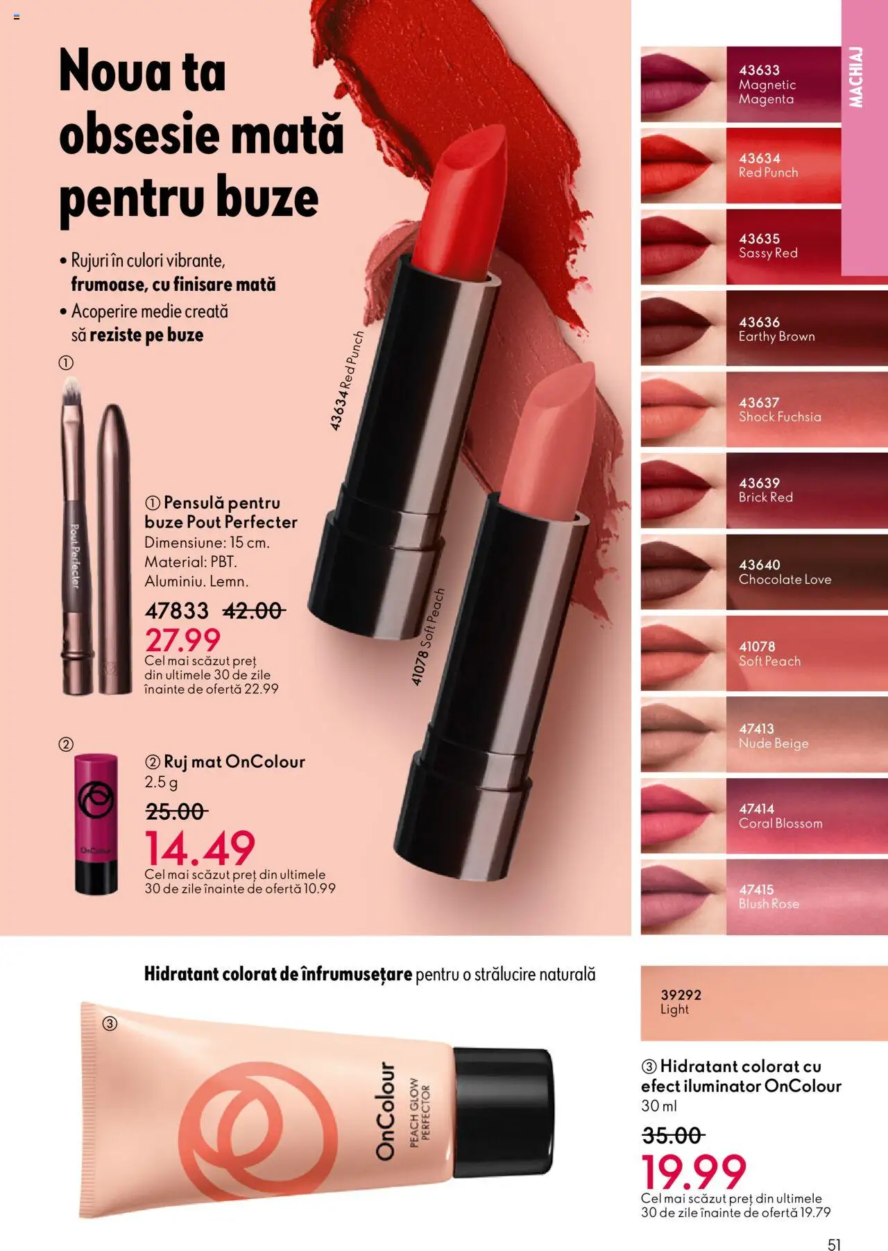 Catalog Oriflame 1 - 20 Octombrie 2025 | Pagina 51 | Produse: Machiaj, Blush, Iluminator, Ruj