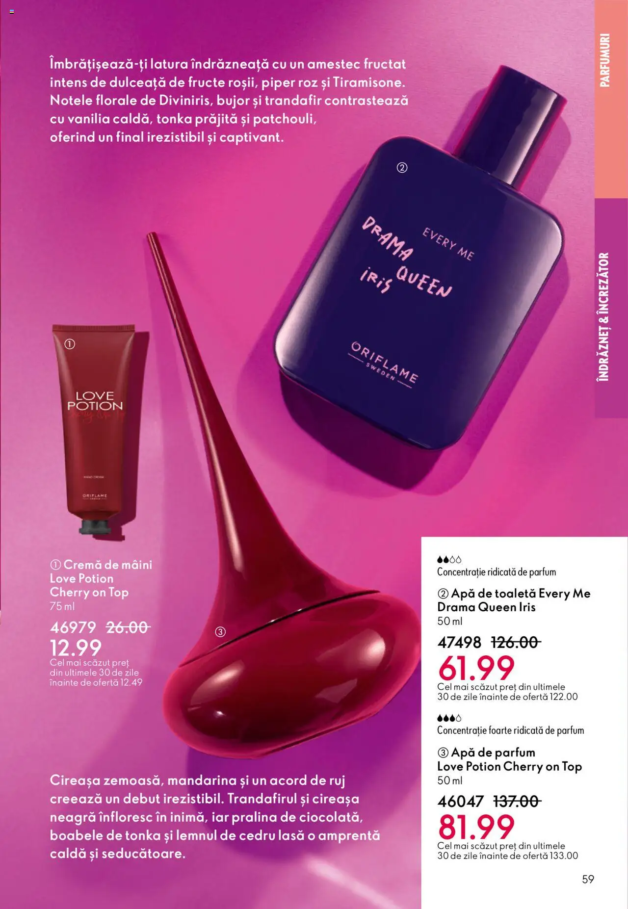 Catalog Oriflame 1 - 20 Octombrie 2025 | Pagina 59 | Produse: Top, Parfum, Apă de toaletă, Apă