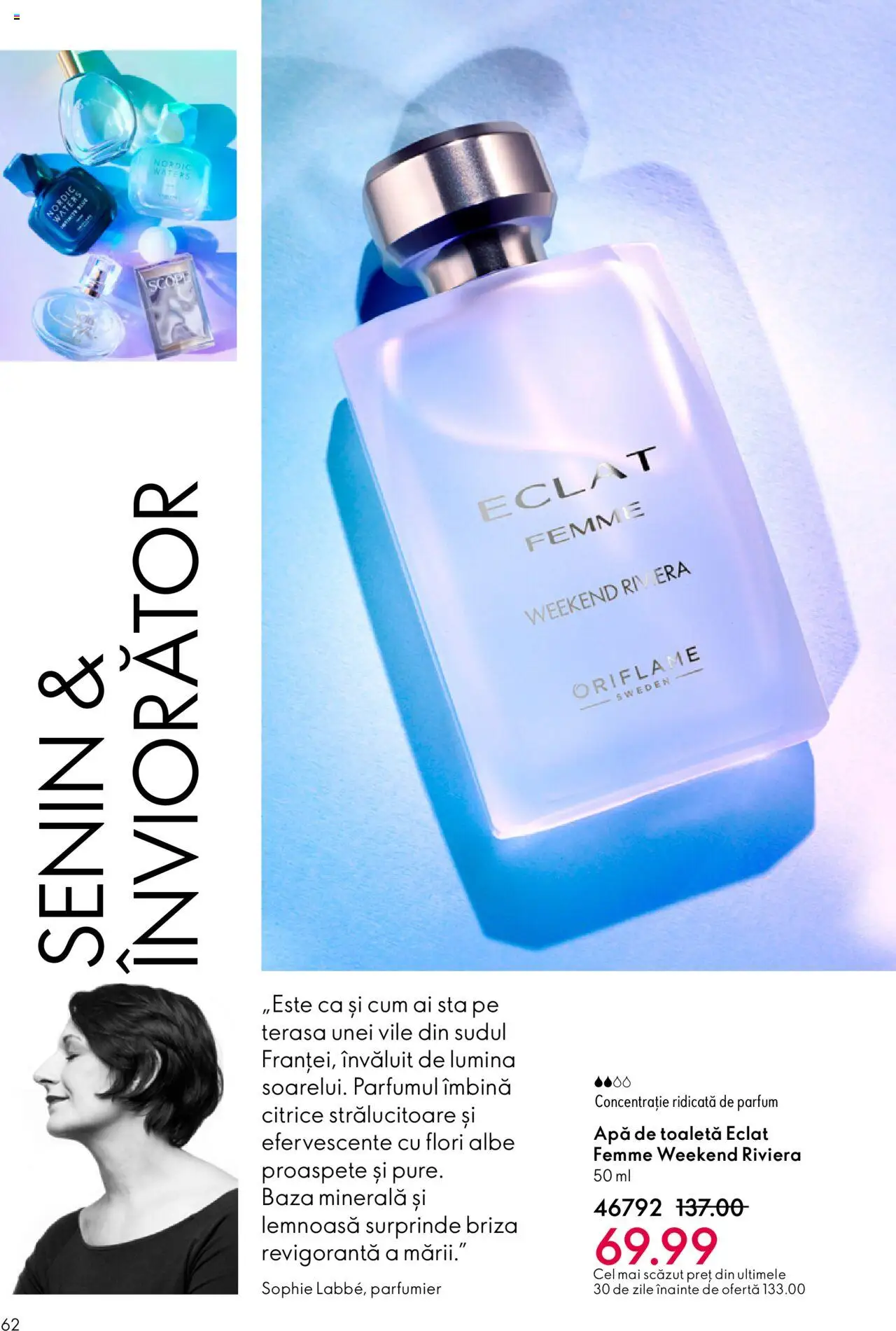Catalog Oriflame 1 - 20 Octombrie 2025 | Pagina 62 | Produse: Tavuk suyu, Parfum, Apă de toaletă, Apă