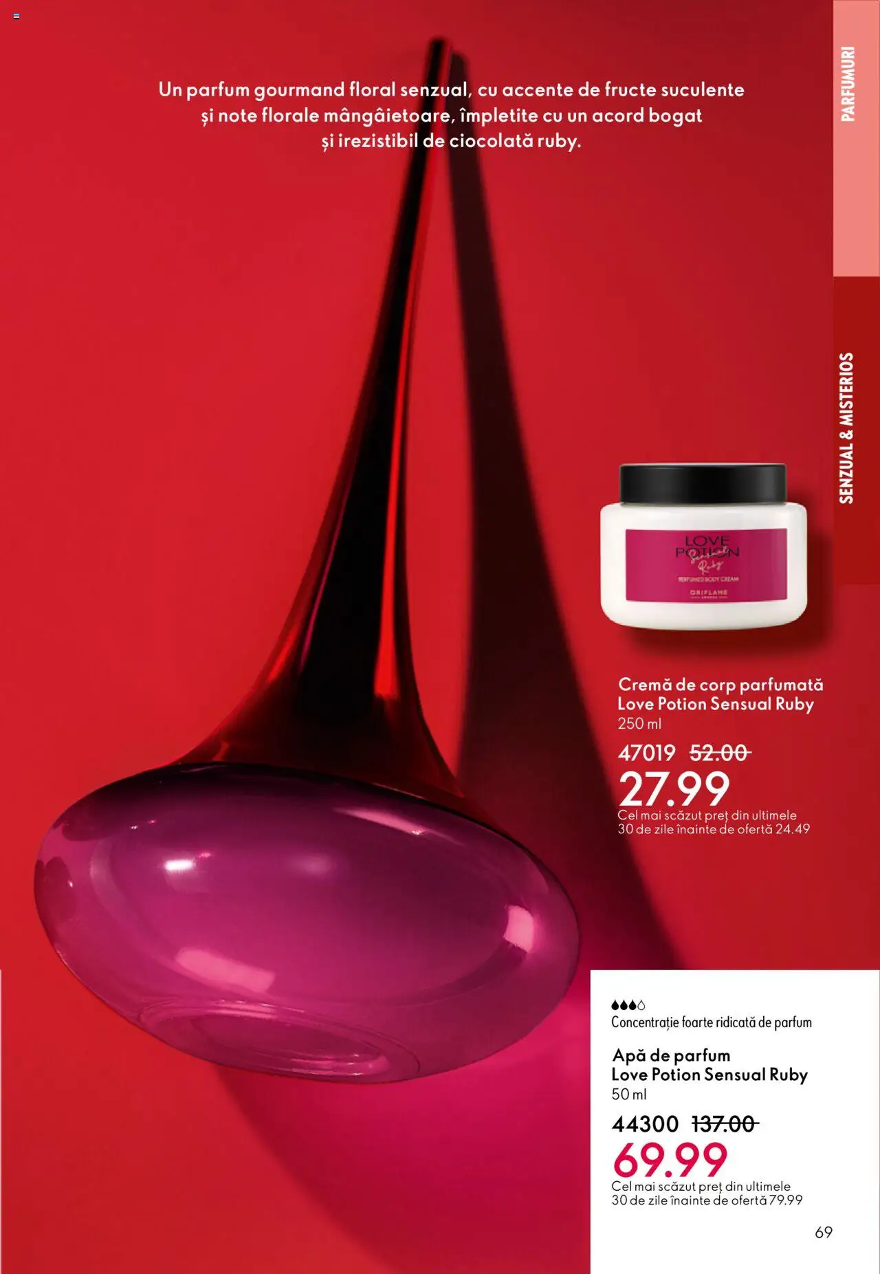 Catalog Oriflame 1 - 20 Octombrie 2025 | Pagina 69 | Produse: Ciocolată, Cremă de corp, Apă, Fructe